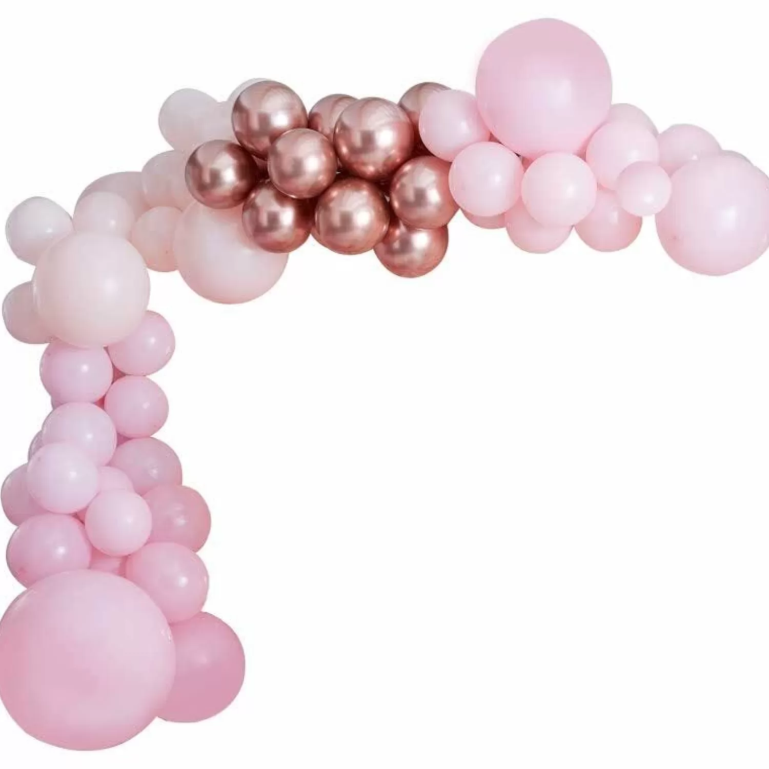 Clearance Party Delights Pink And Rose Gold Balloon Arch