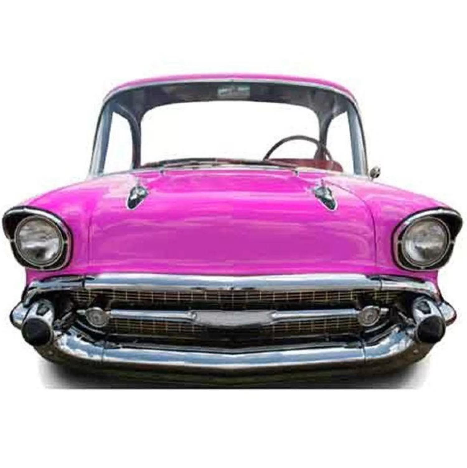 Hot Party Delights Pink Car Stand-In Cardboard Photo Prop - 151Cm X 105Cm