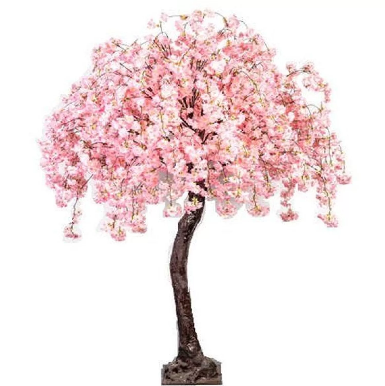 New Party Delights Pink Flowered Trailing Artificial Blossom Tree - 280Cm