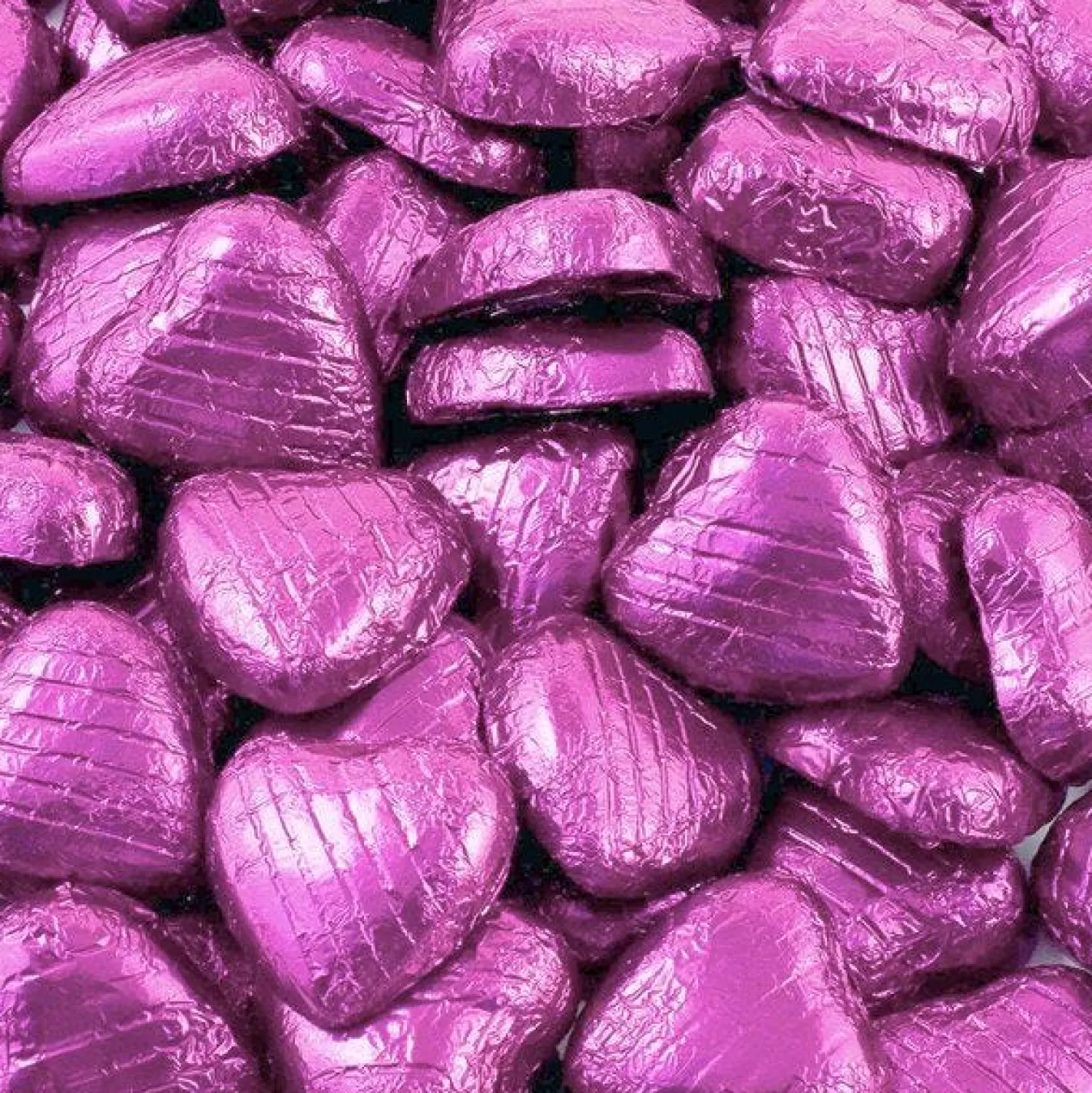 Sale Party Delights Pink Foil Chocolate Hearts X100