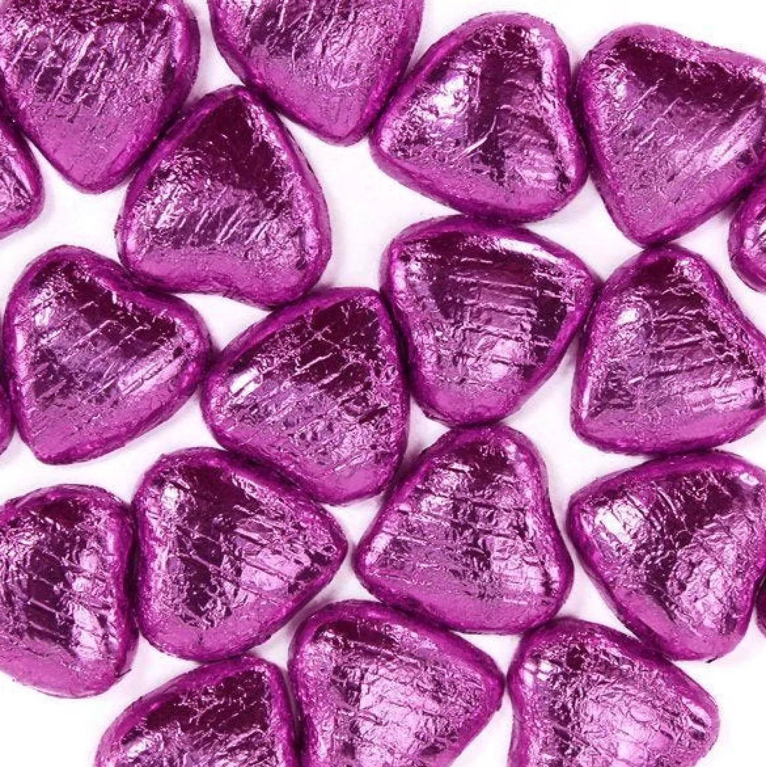 Best Party Delights Pink Foil Chocolate Hearts X20