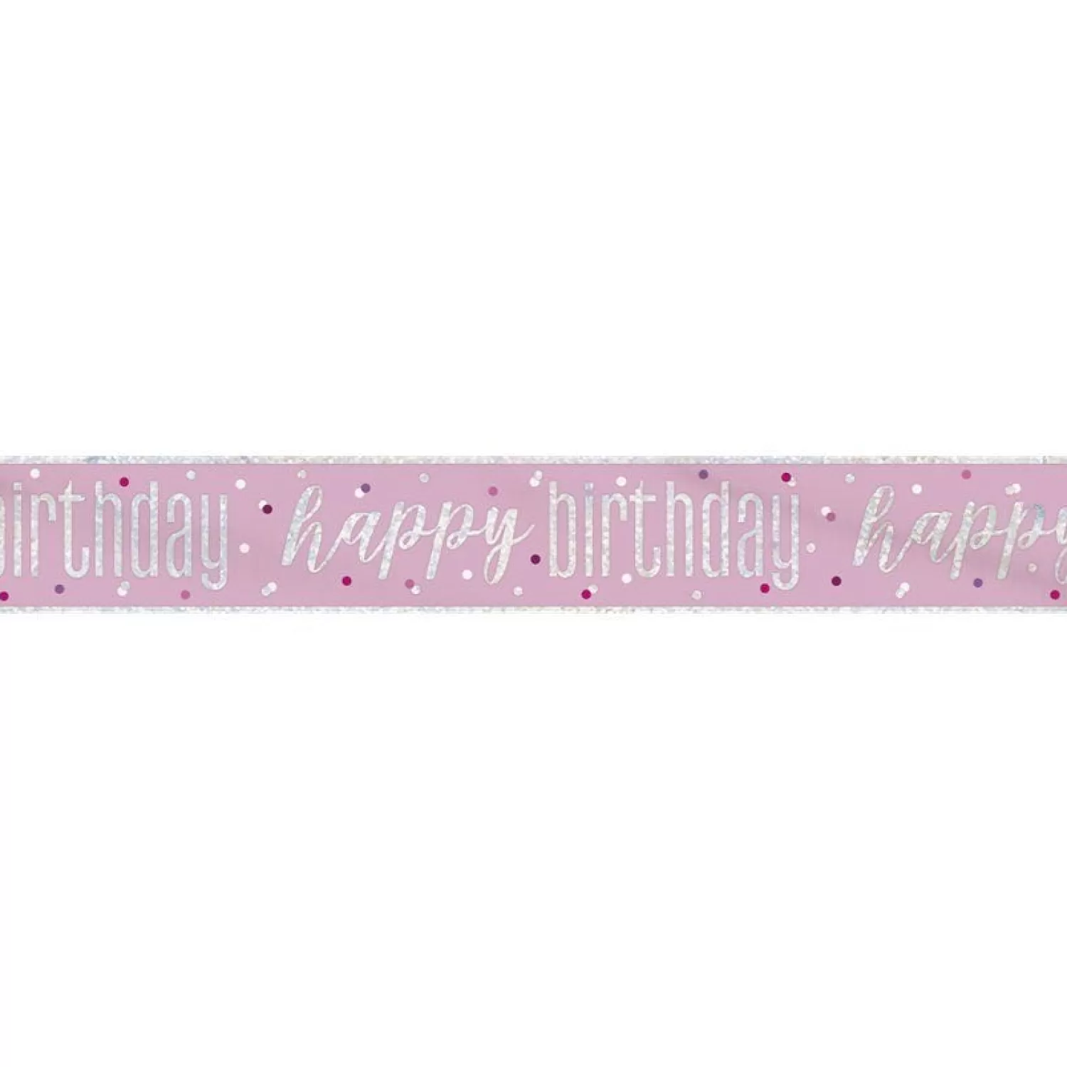 Sale Party Delights Pink 'Happy Birthday' Foil Banner - 2.75M