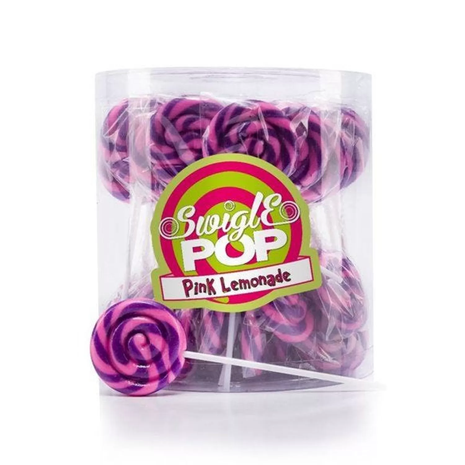 Store Party Delights Pink Lemonade Flavour Swigle Mini Lollipops X50