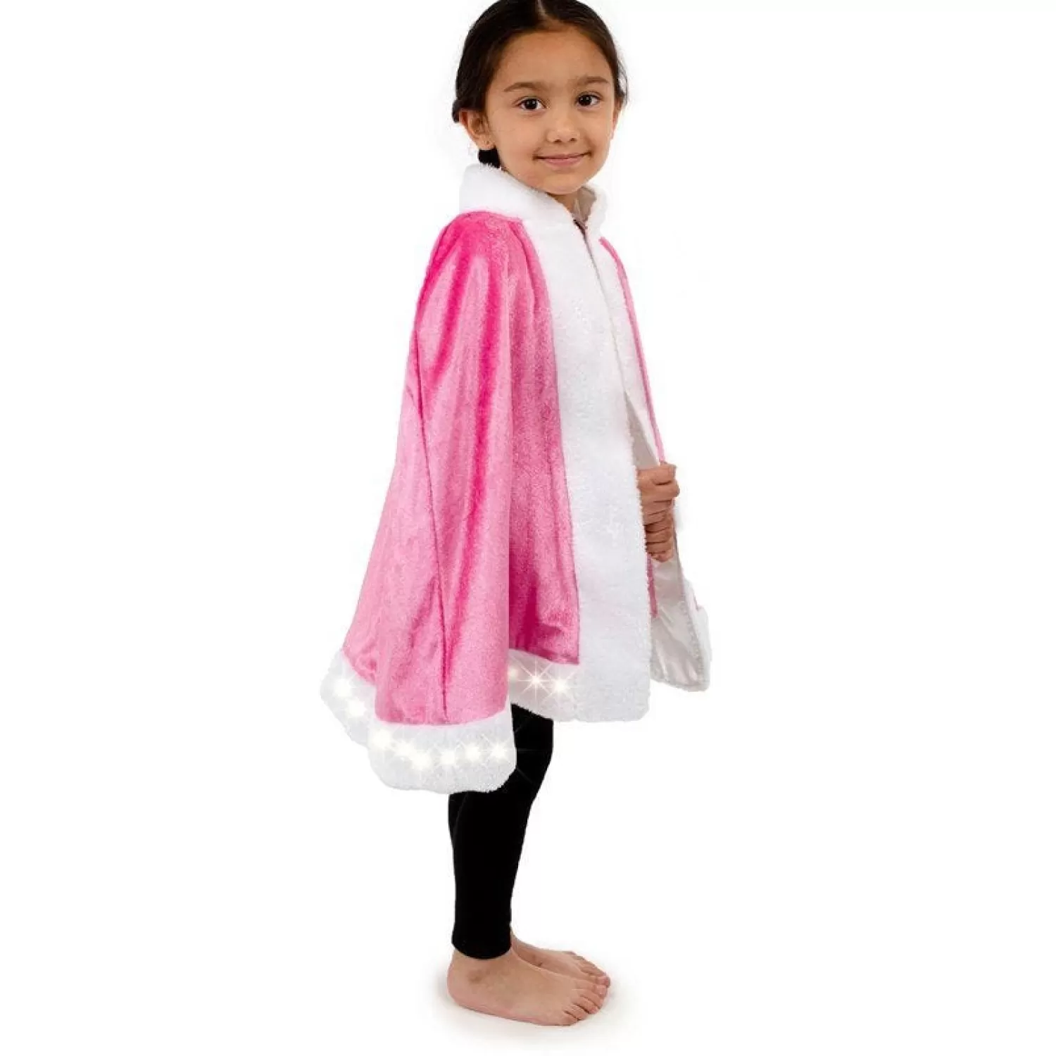 Online Party Delights Pink Light Up Cape & Wand - Child