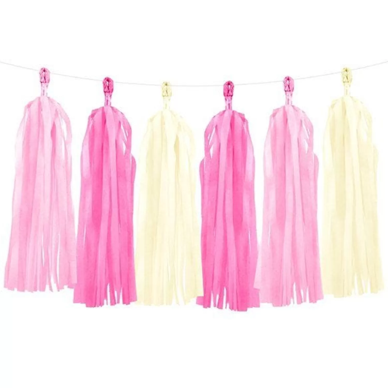 Sale Party Delights Pink Mix Tassel Garland Decoration - 1.5M