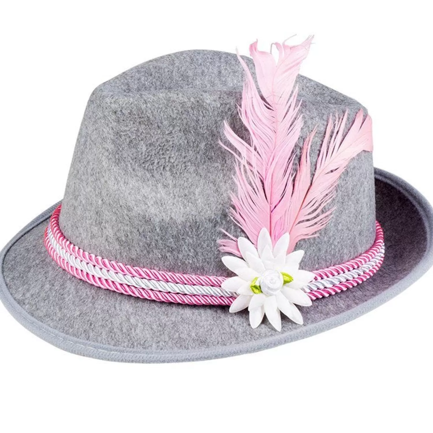 Hot Party Delights Pink Oktoberfest Fedora Hat