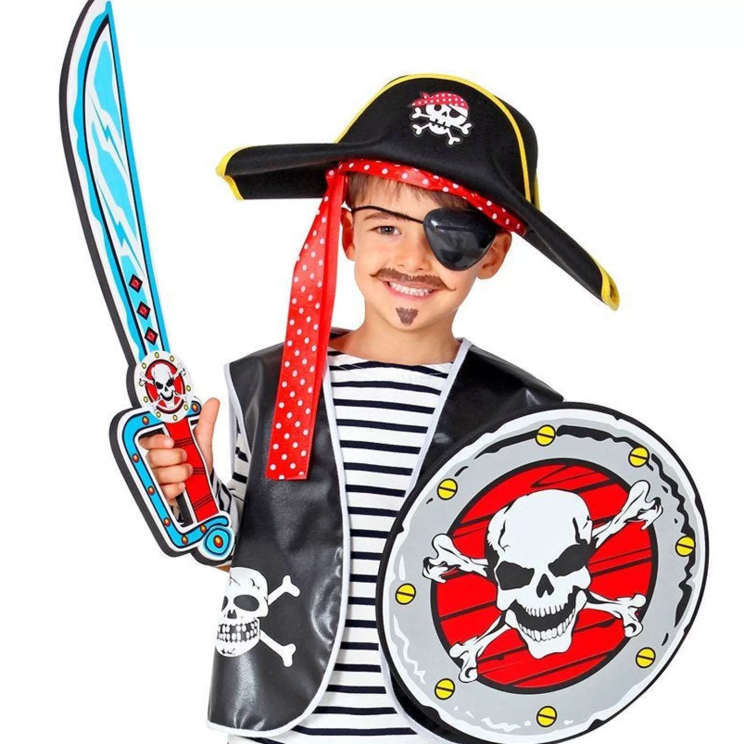 Shop Party Delights Pirate Cutlass & Shield - 52Cm