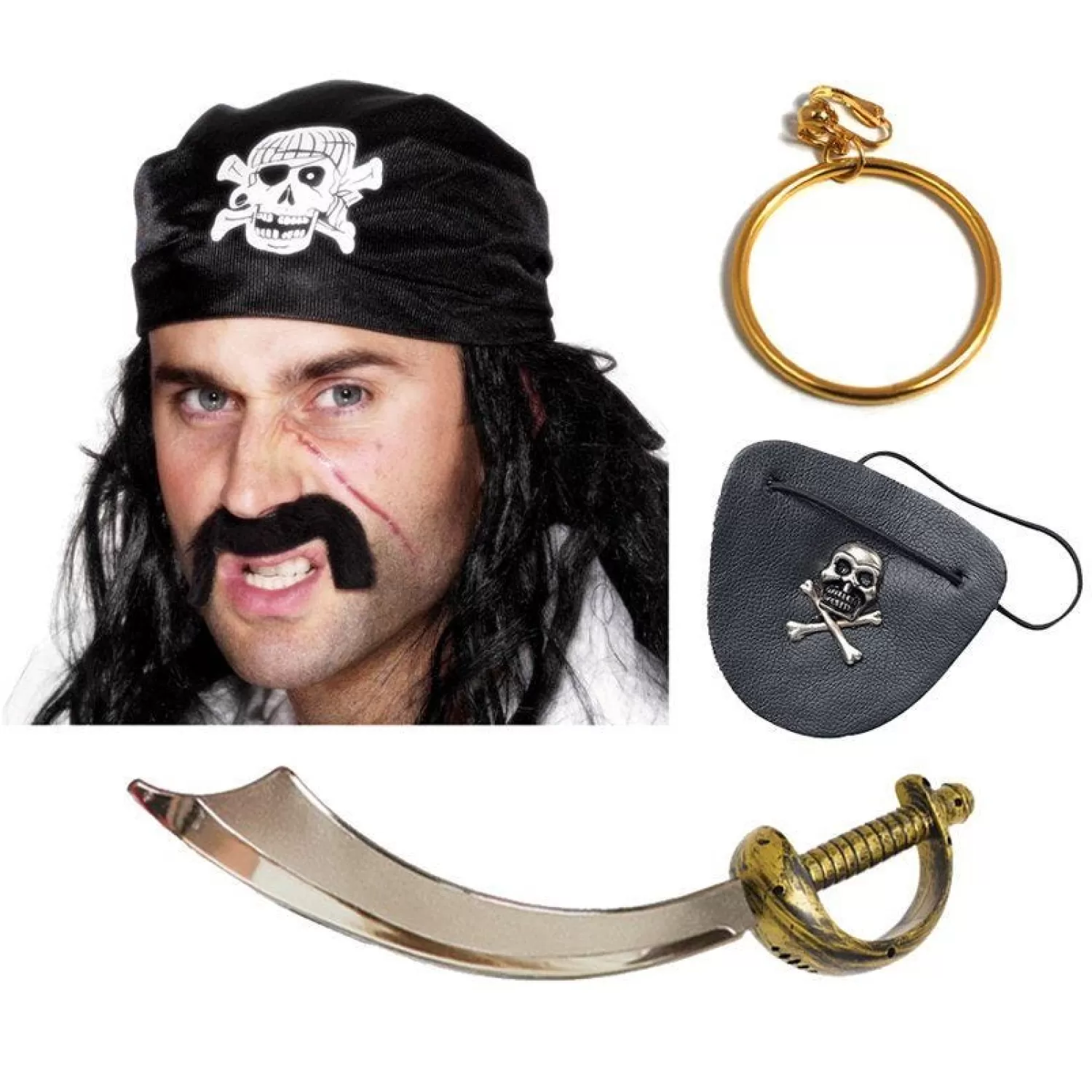 Sale Party Delights Pirate Skull & Crossbone Accessory Kit