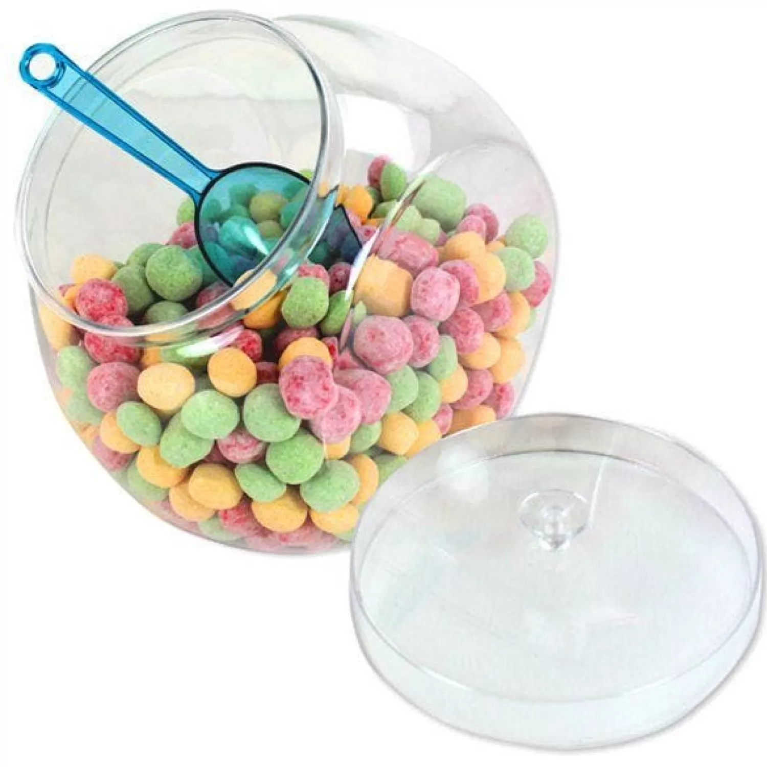 Online Party Delights Plastic Sweet Jar With Lid - 2.3L