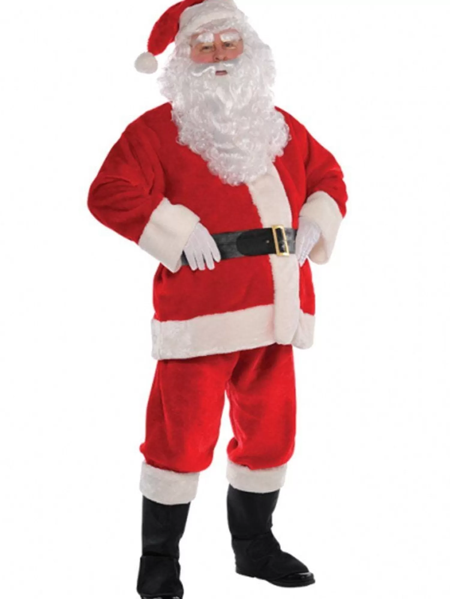 Plush Santa Suit - Adult Costume<Party Delights Clearance