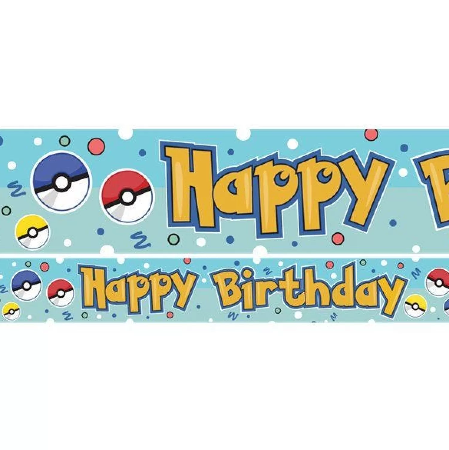 Shop Party Delights Pokemon Style Paper Banners - 1M (3Pk)