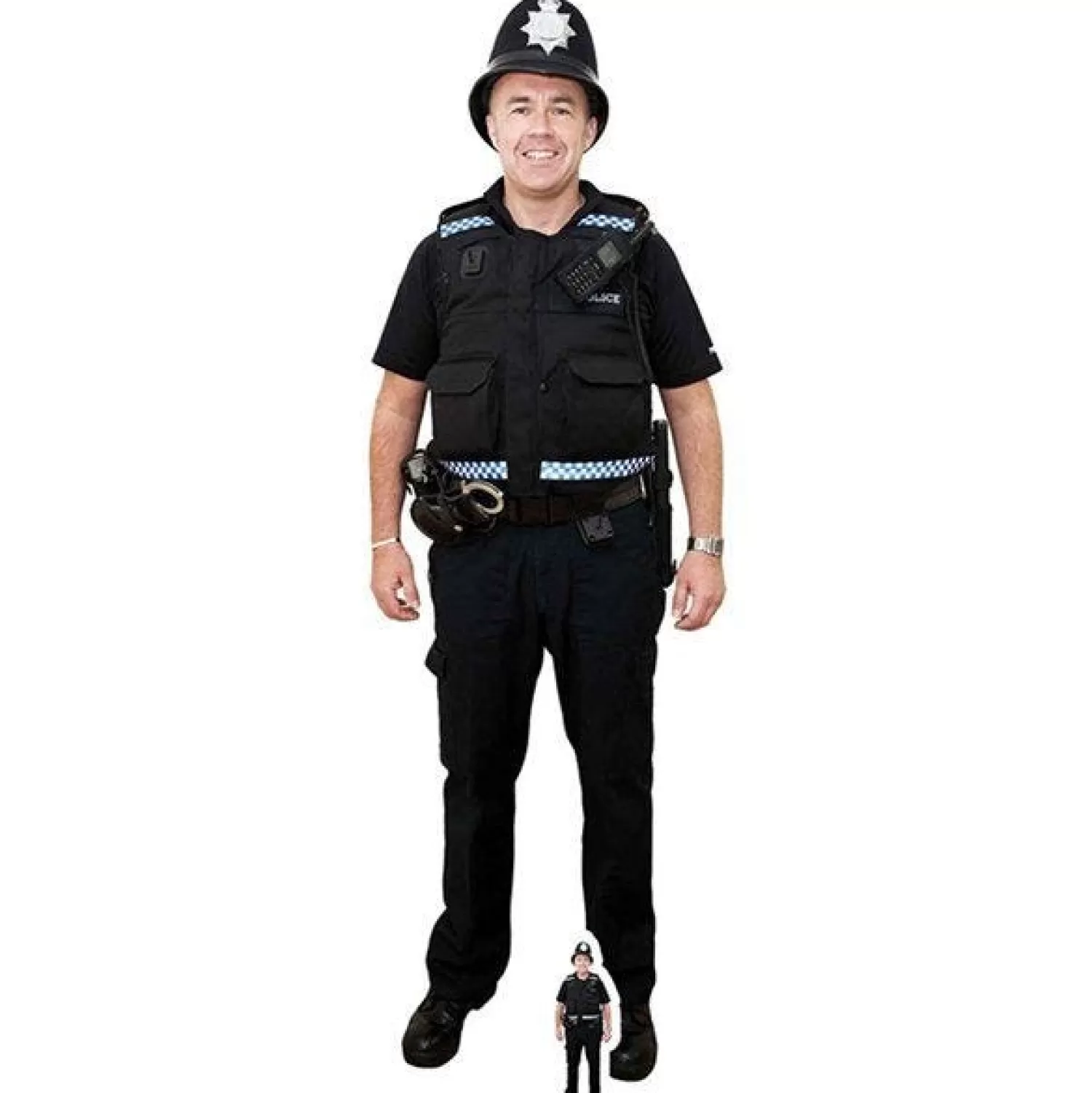 Online Party Delights Policeman Bobby Hat Cardboard Cutout - 190Cm X 58Cm