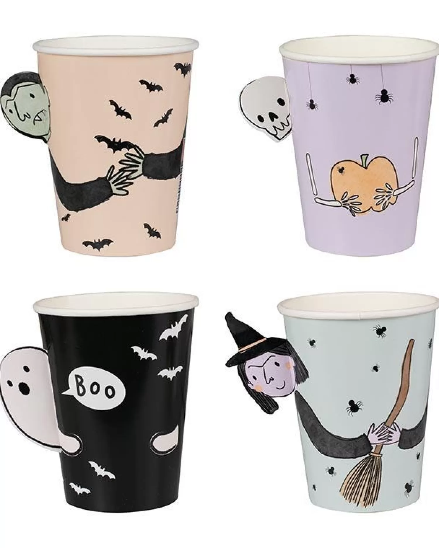 Pop-Out Boo Crew Paper Cups (8Pk)<Party Delights Cheap