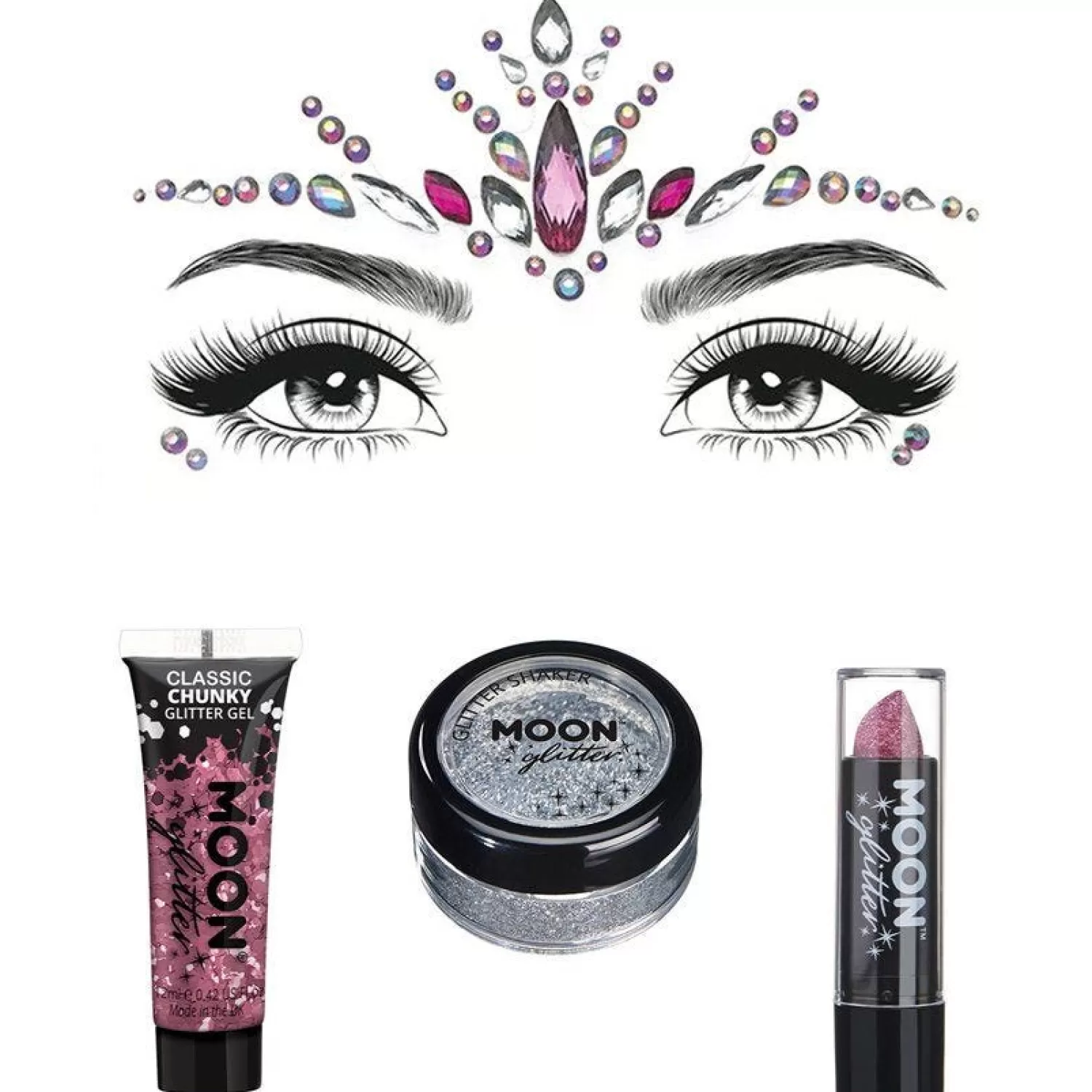 New Party Delights Princess Glitter Face And Body Gem Kit