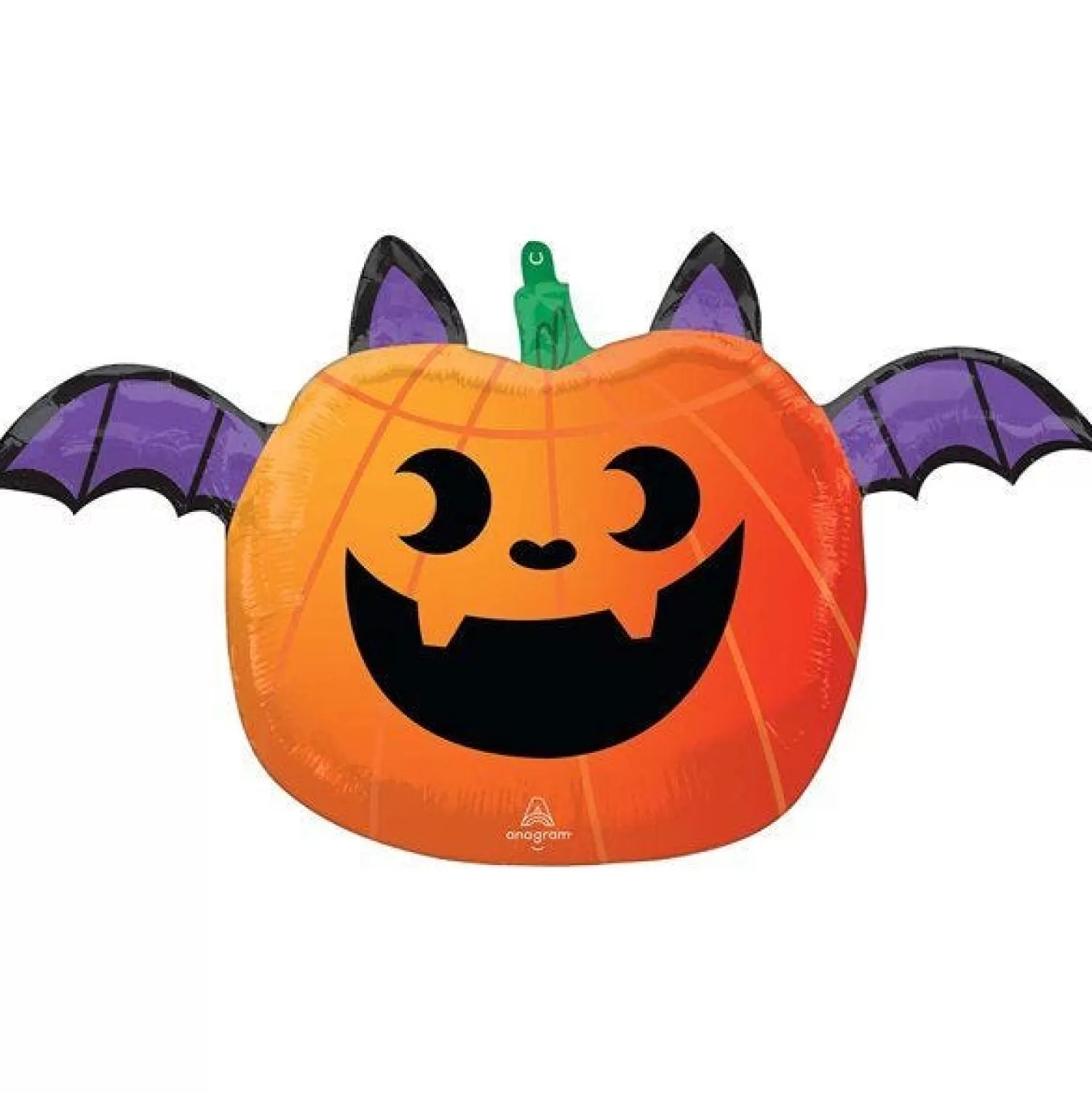 Pumpkin Bat Foil Balloon - 18"<Party Delights Cheap