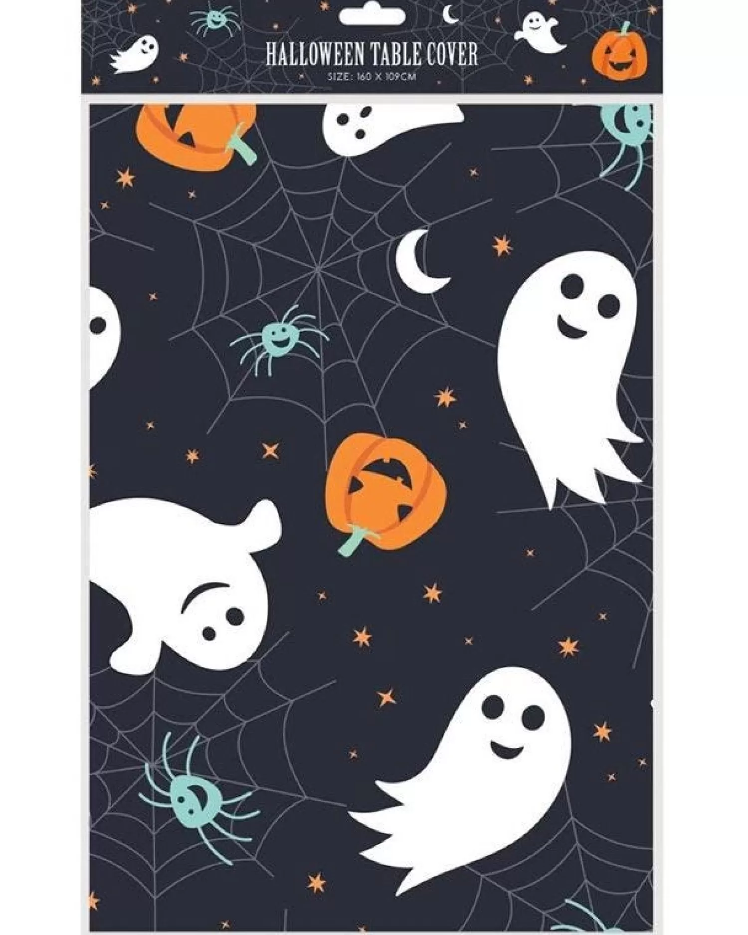 Pumpkin Fun Table Cover - 1.6M X 1.09M<Party Delights Sale