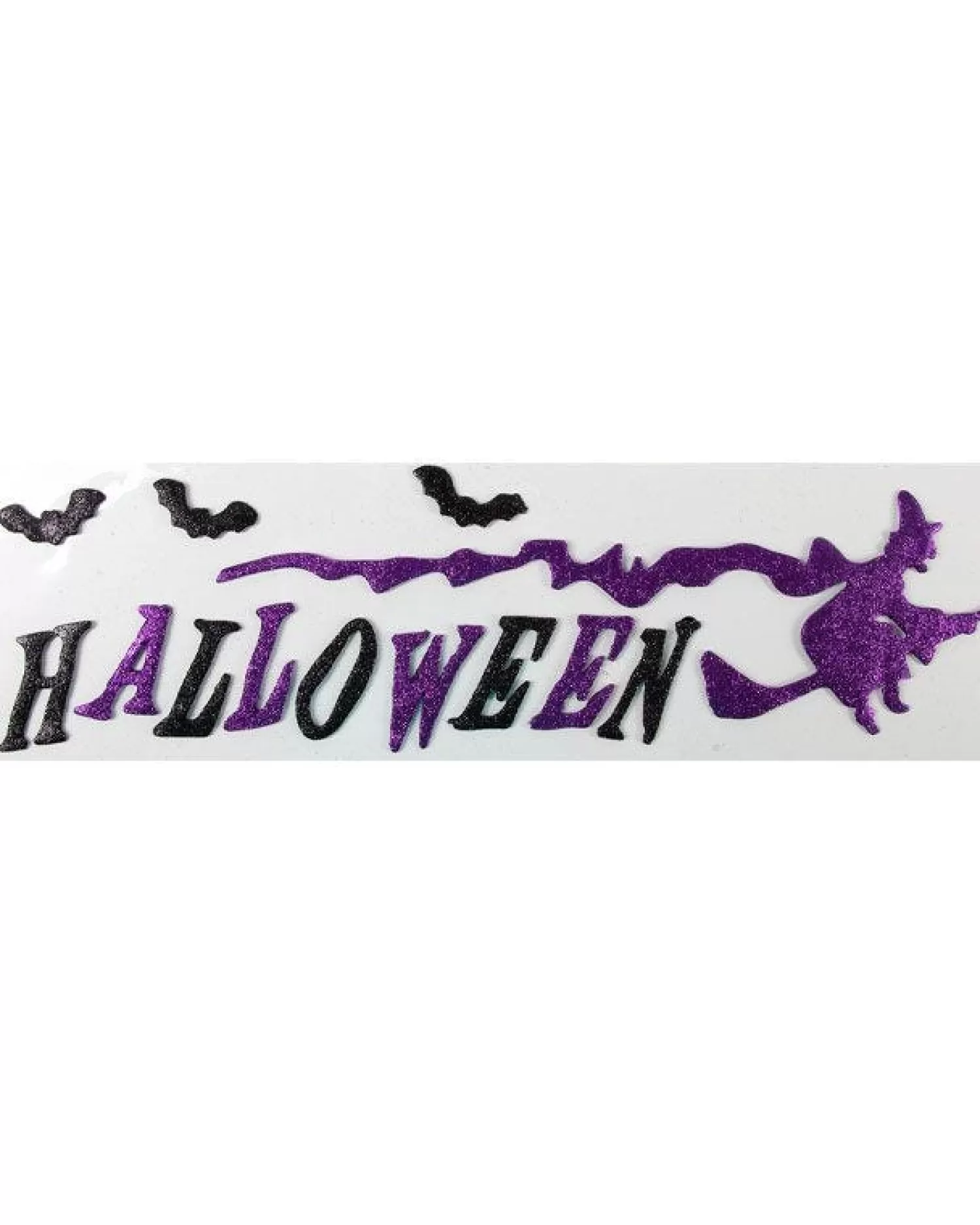 Purple Halloween Gel Clings - 15.5Cm X 53Cm<Party Delights Discount