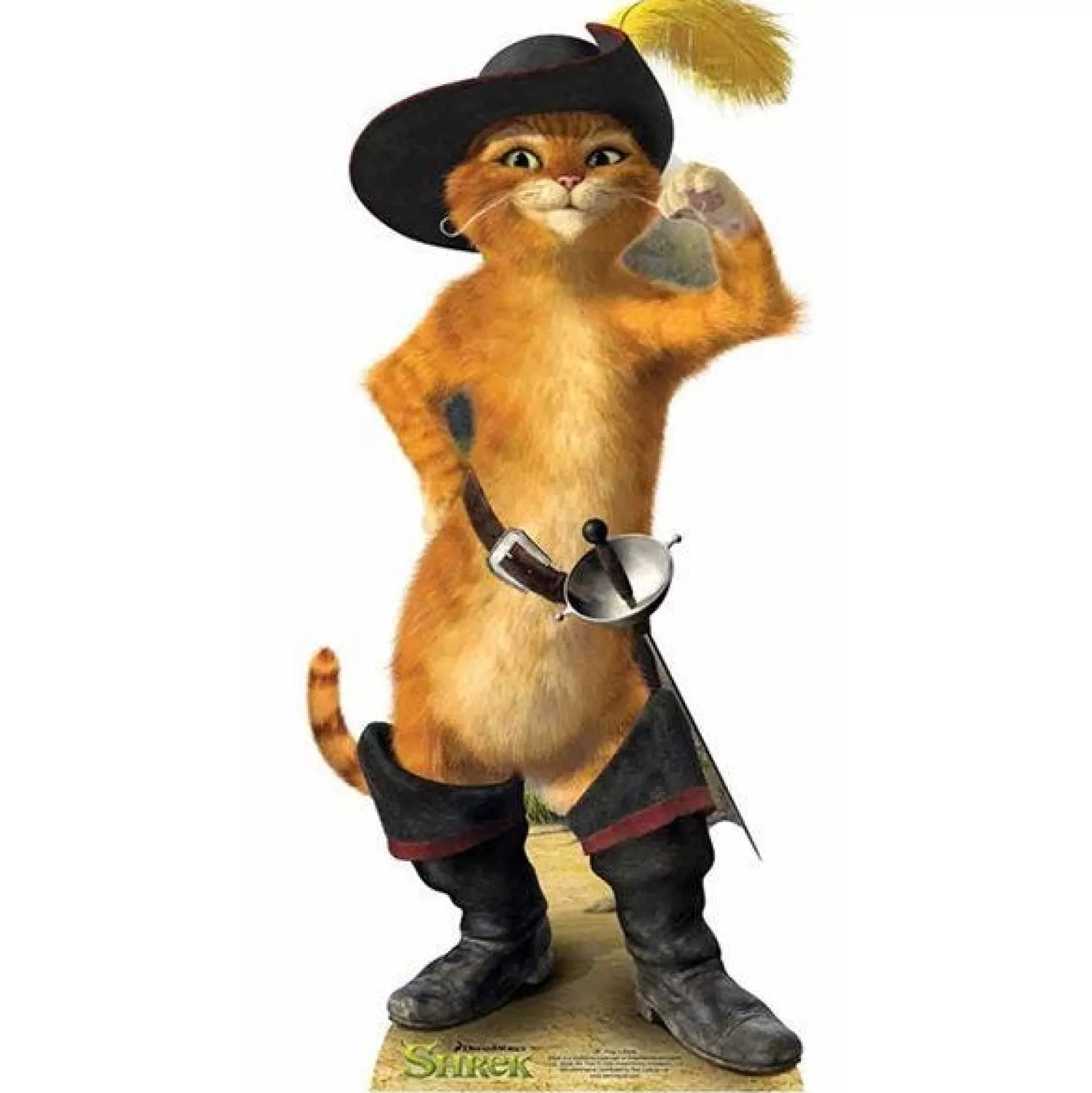 Online Party Delights Puss In Boots Cardboard Cutout - 91Cm X 43Cm