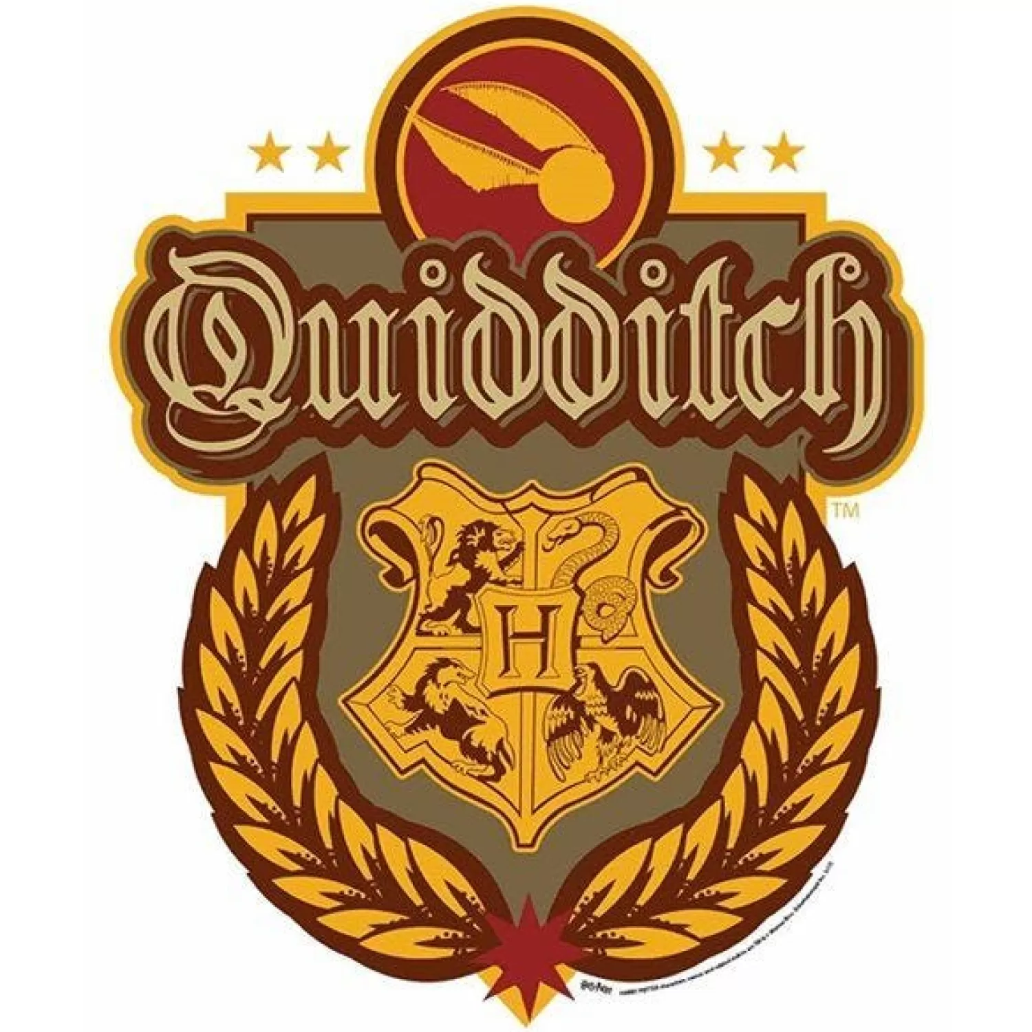 Clearance Party Delights Quidditch Crest Wall Cardboard Cutout - 170Cm X 30Cm