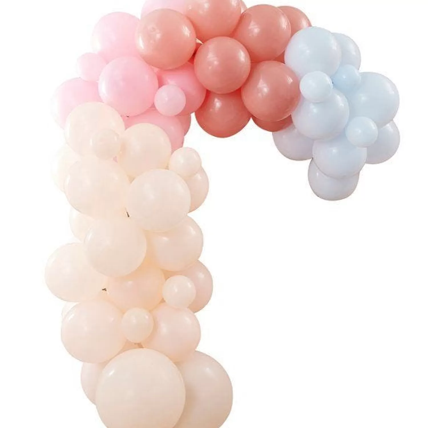 Store Party Delights Rainbow Balloon Arch Backdrop - 75 Balloons