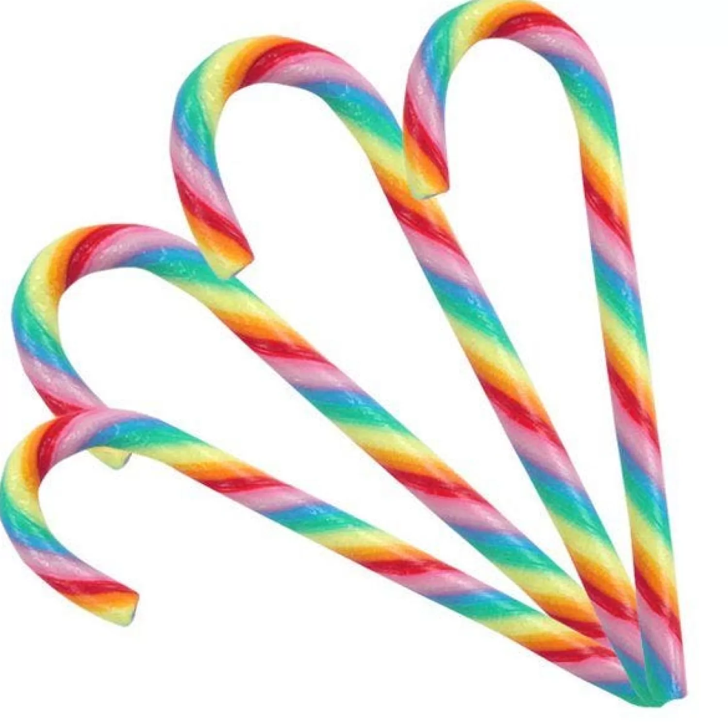 Rainbow Candy Cane - Fruit Flavour - 28G<Party Delights Shop