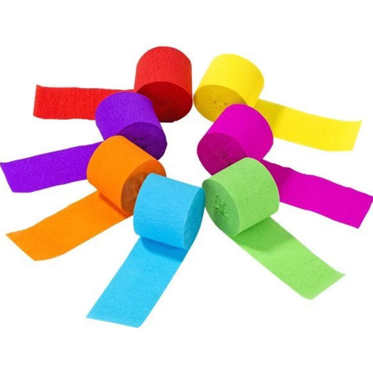 Best Party Delights Rainbow Paper Streamers (7Pk)