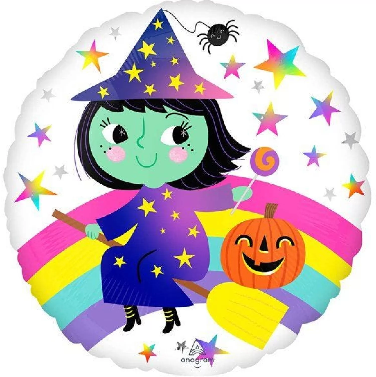 Rainbow Witch Balloon - 18" Foil<Party Delights Hot