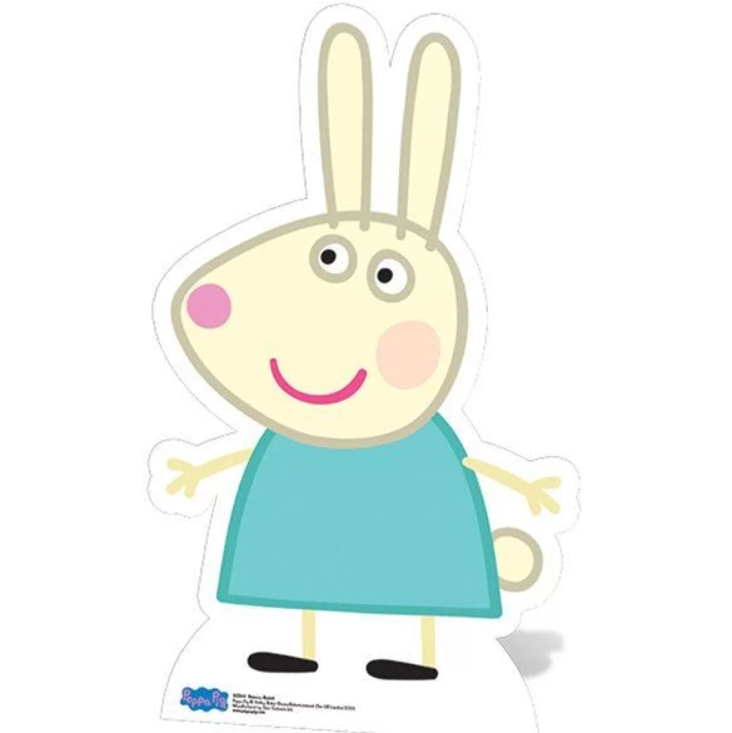 Fashion Party Delights Rebecca Rabbit Peppa Pig Cardboard Cutout - 83Cm X 50Cm