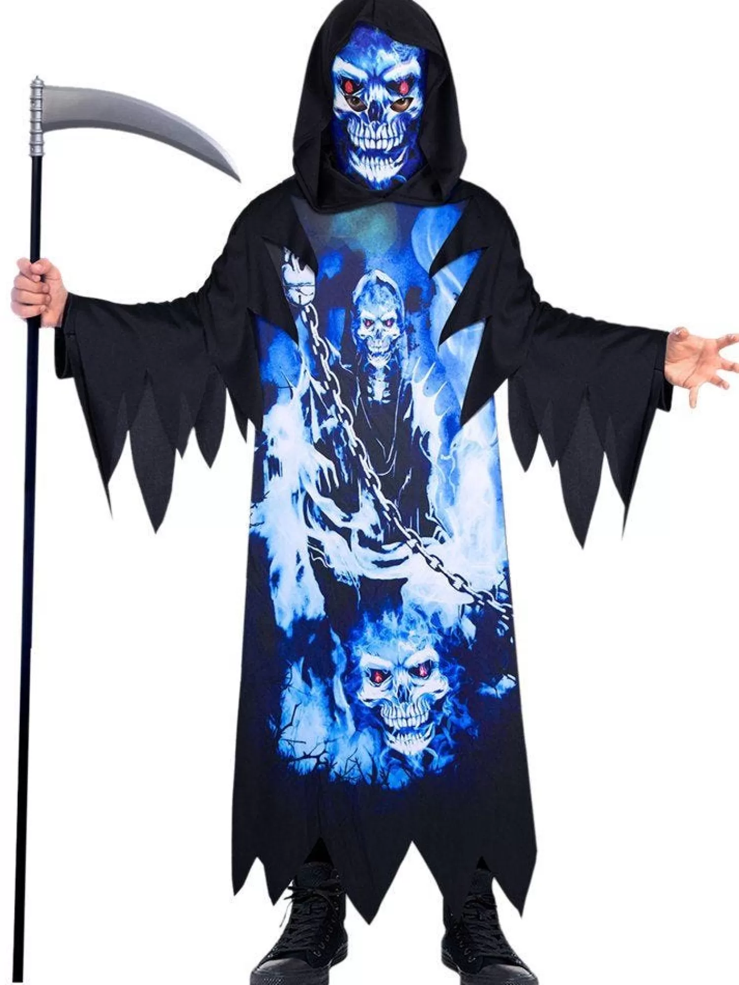 Recycled Neon Reaper - Child Costume<Party Delights Sale