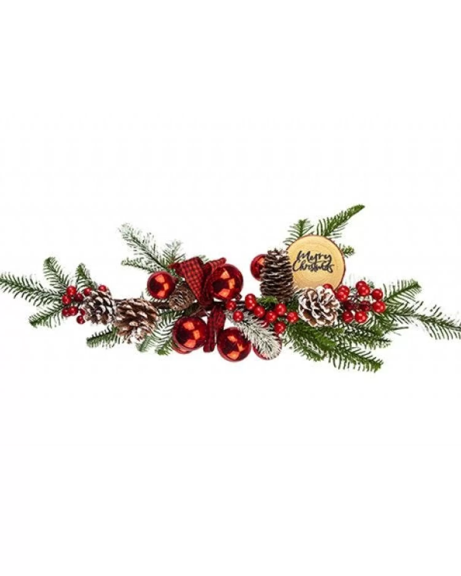 Red Berry And Pine Foliage Swag - 57Cm<Party Delights Flash Sale