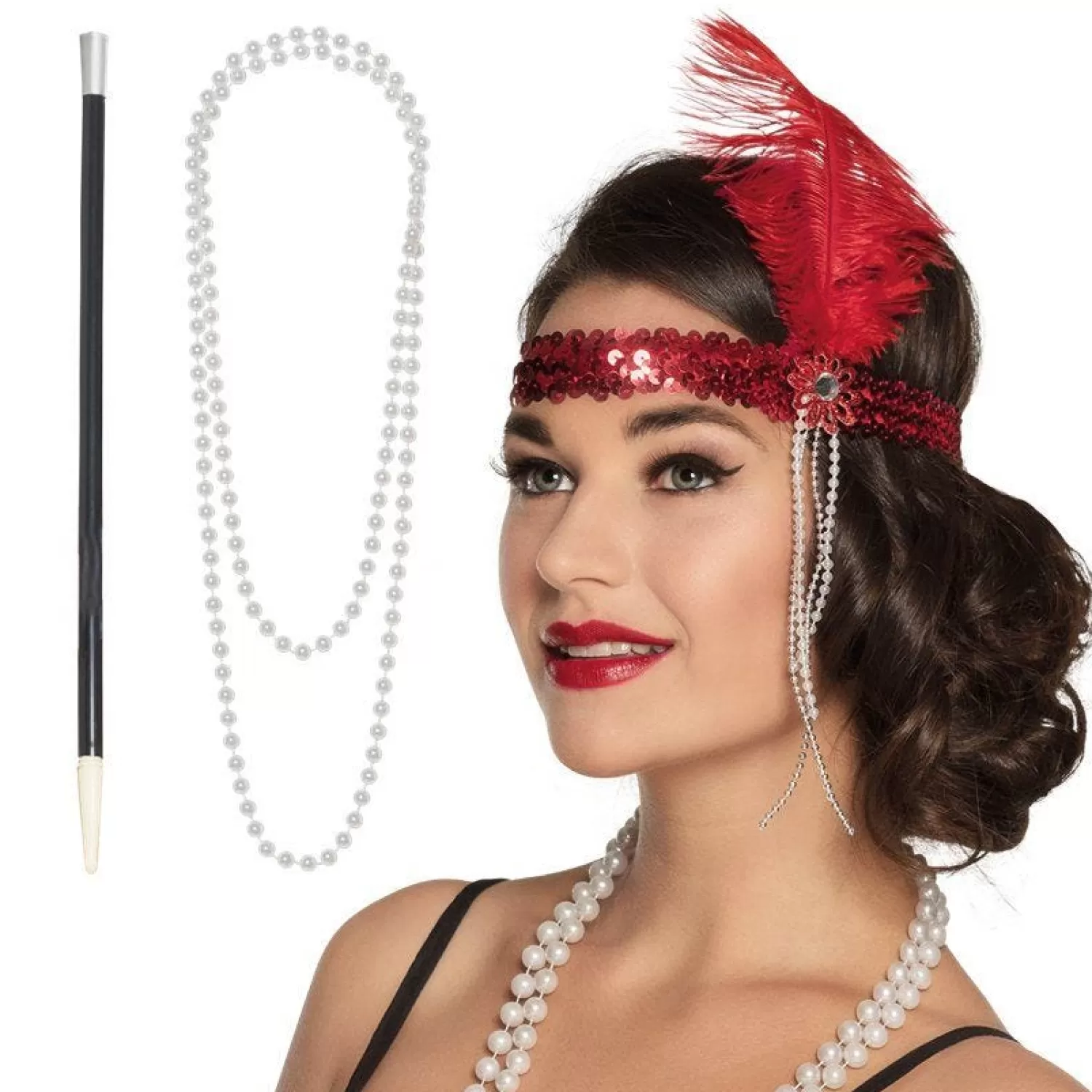 Best Sale Party Delights Red Flapper Accessory Kit