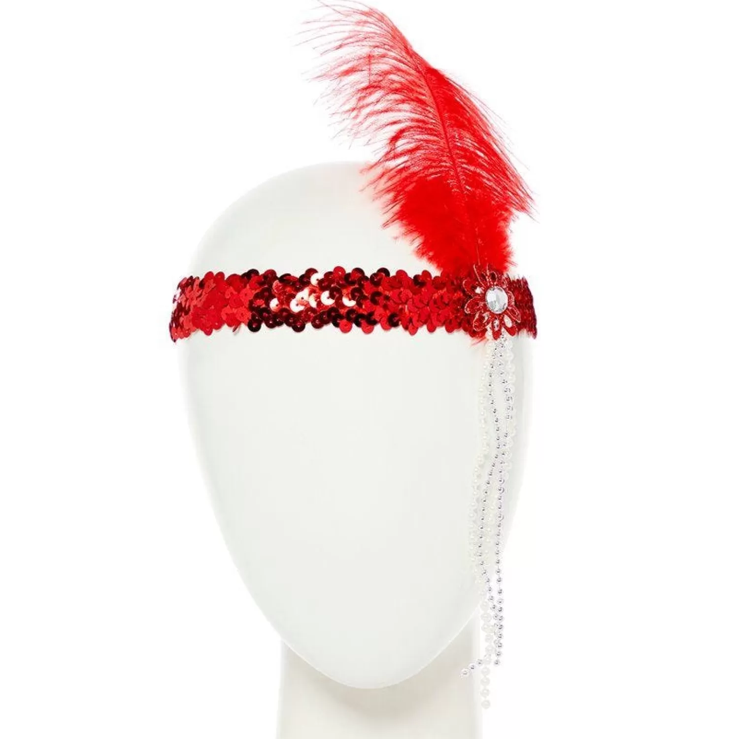 Online Party Delights Red Flapper Headband