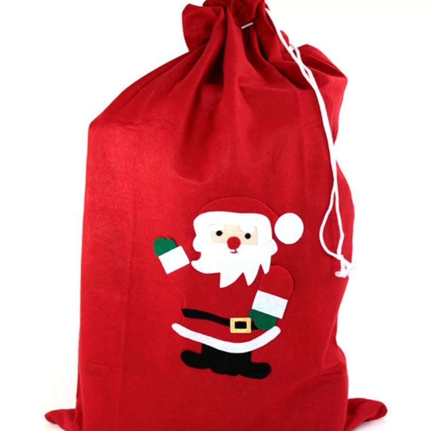 Shop Party Delights Red Fleece Christmas Santa Sack - 90Cm