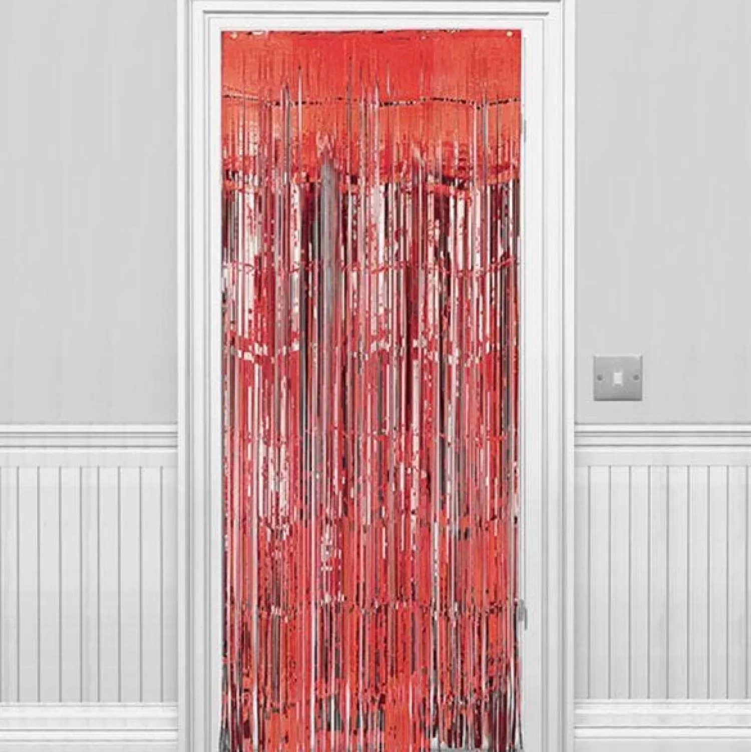 Best Party Delights Red Foil Door Curtain - 2.4M X 92Cm