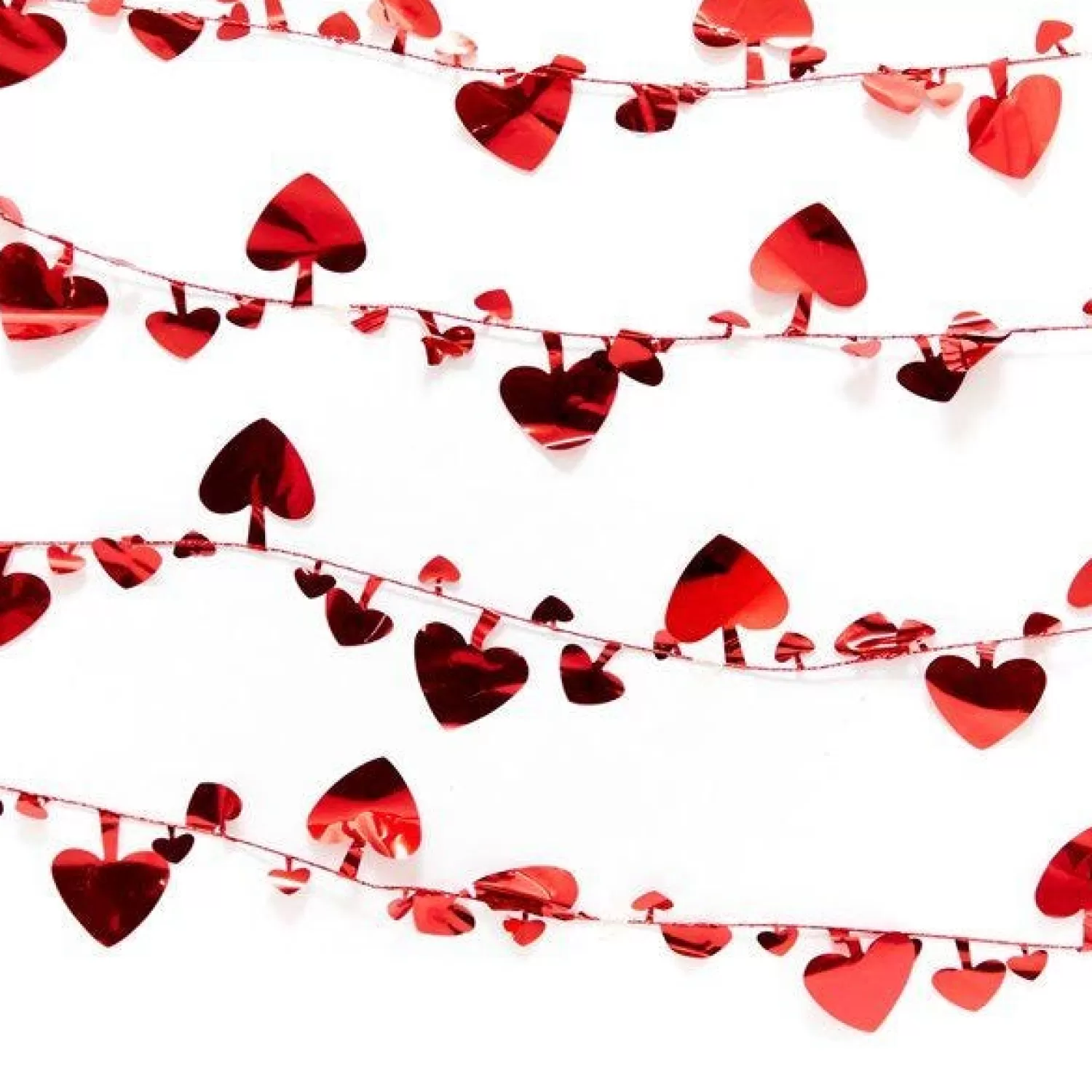 Best Sale Party Delights Red Foil Heart Garland - 63Cm