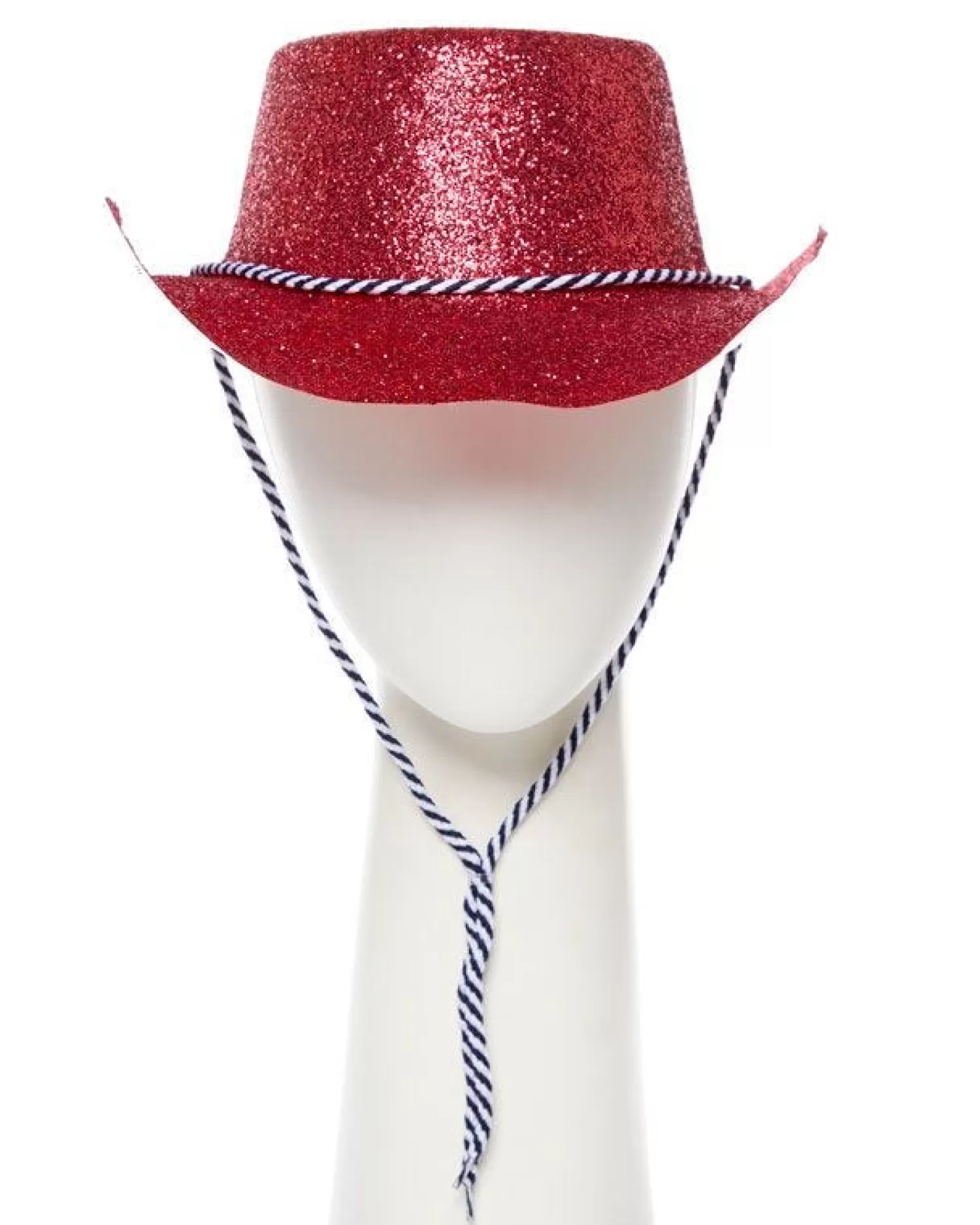 Hot Party Delights Red Glitter Cowboy Hat