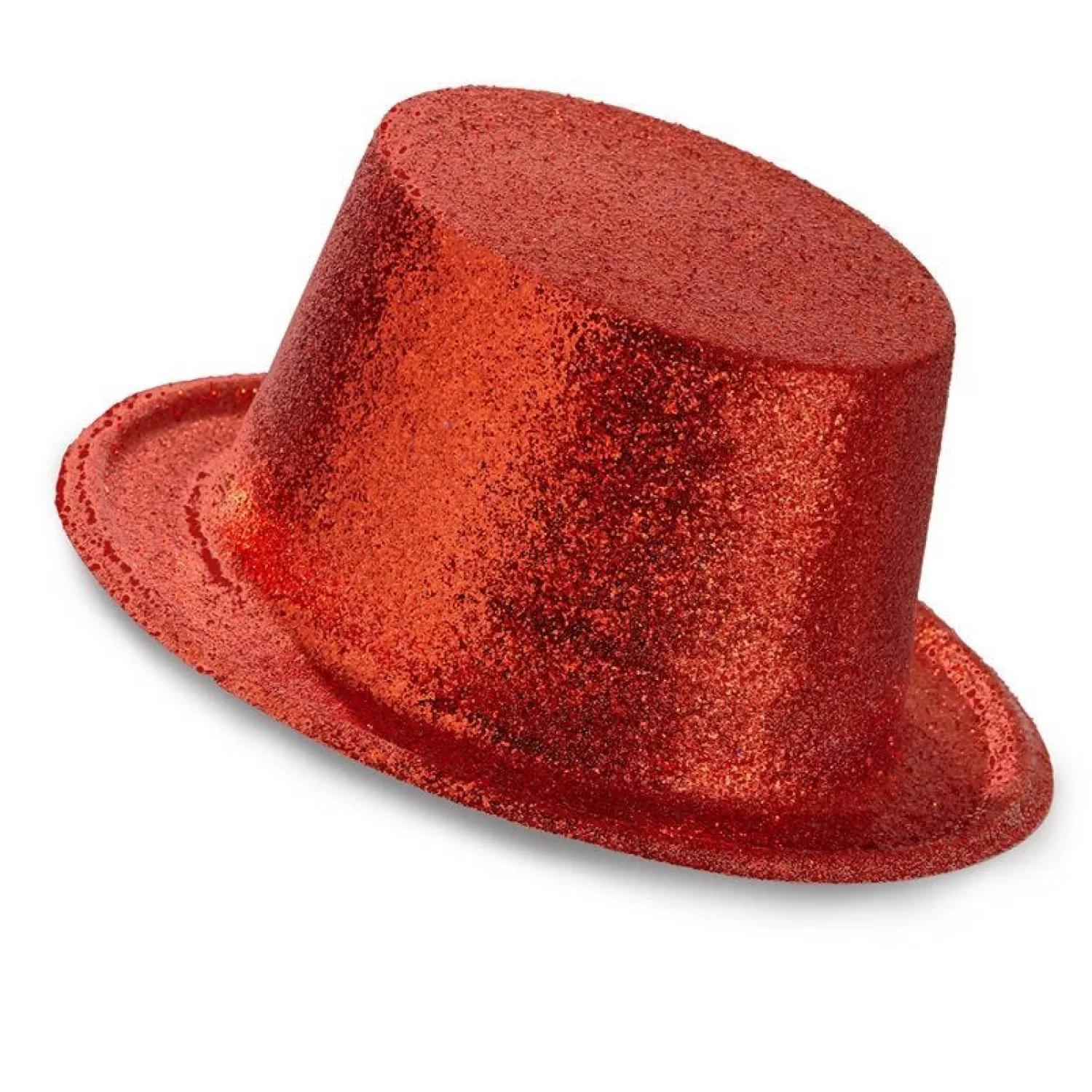 Best Party Delights Red Glitter Top Hat