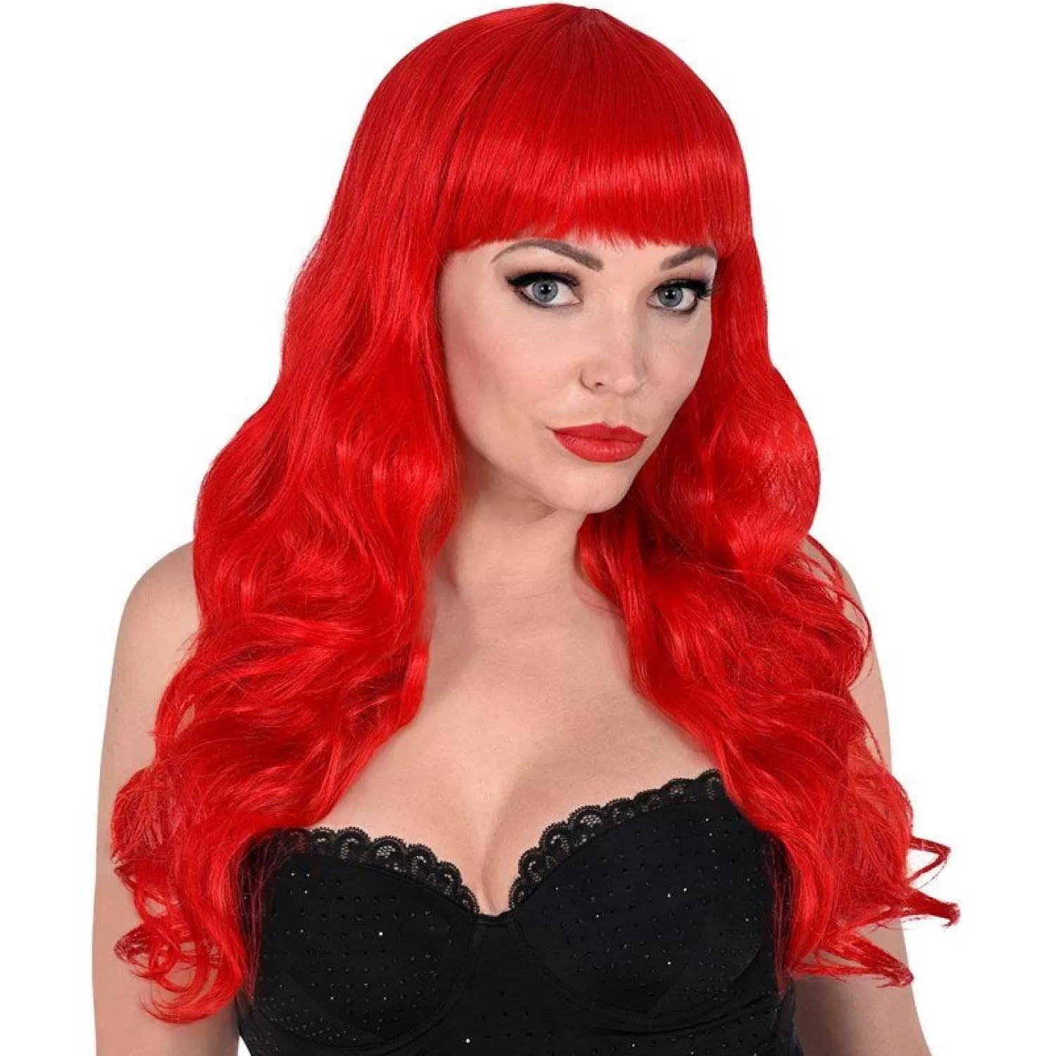 Red Long Curly Wig<Party Delights New