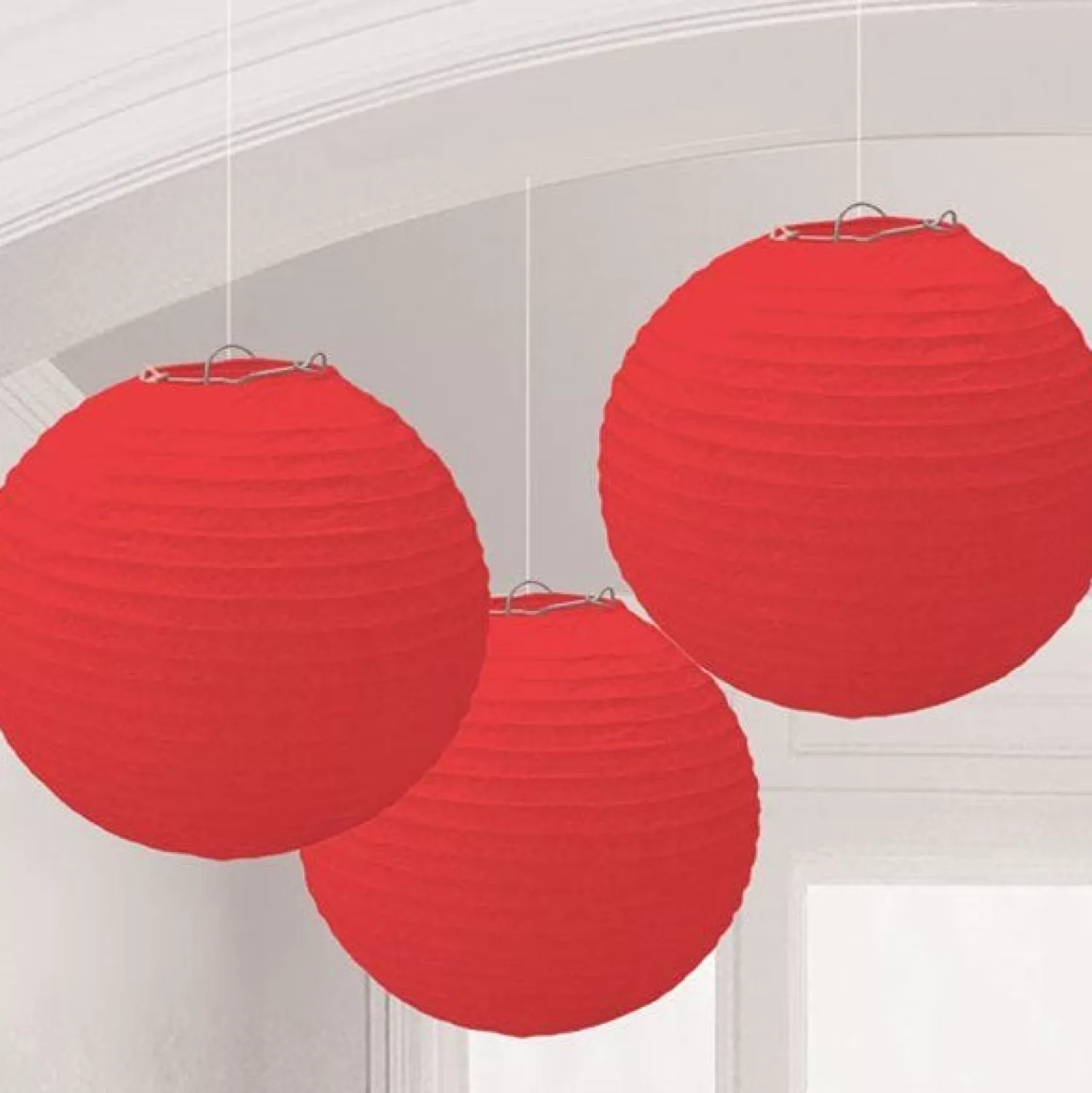 Flash Sale Party Delights Red Paper Lantern Decorations - 24Cm (3Pk)