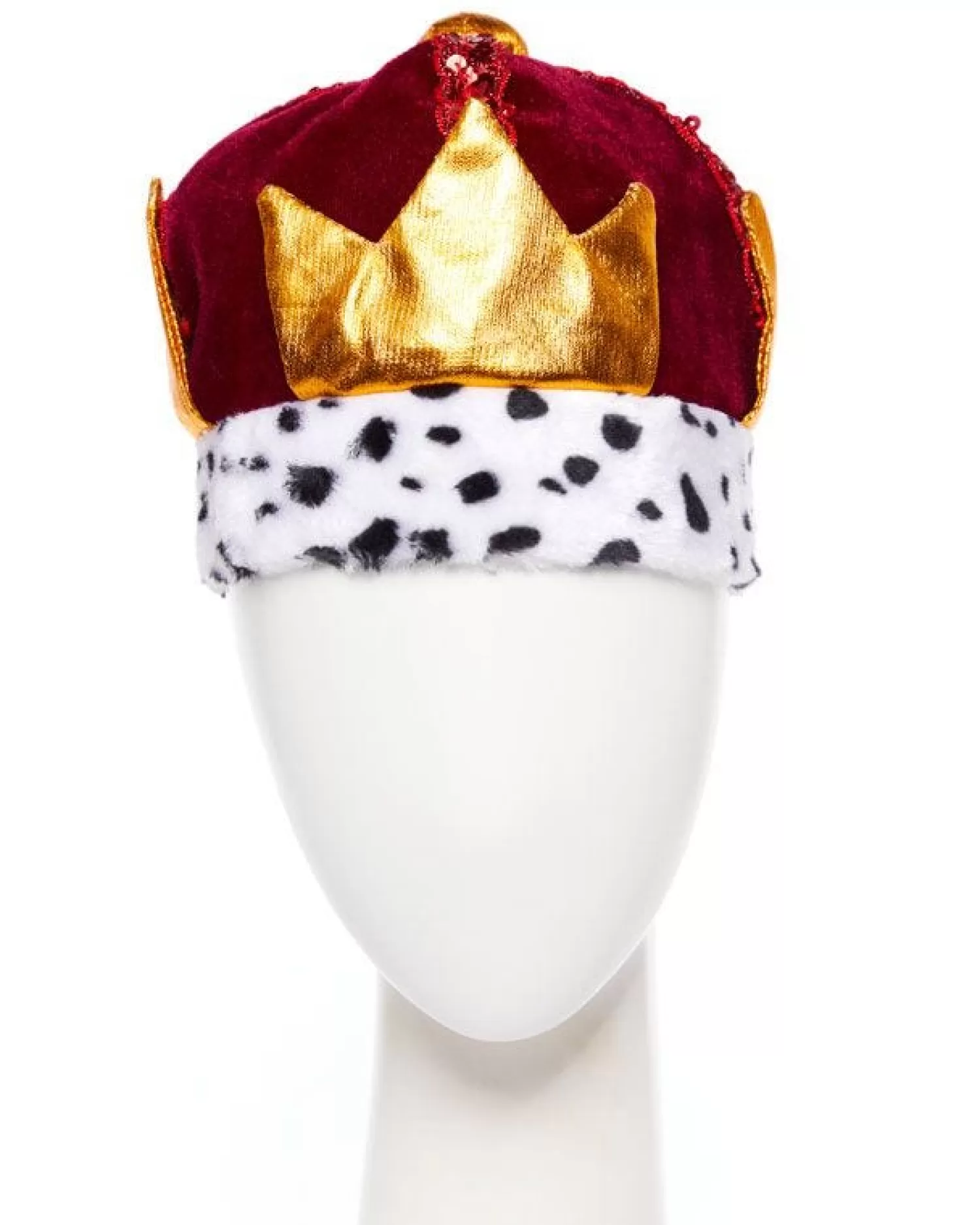 Cheap Party Delights Red Plush King's Crown