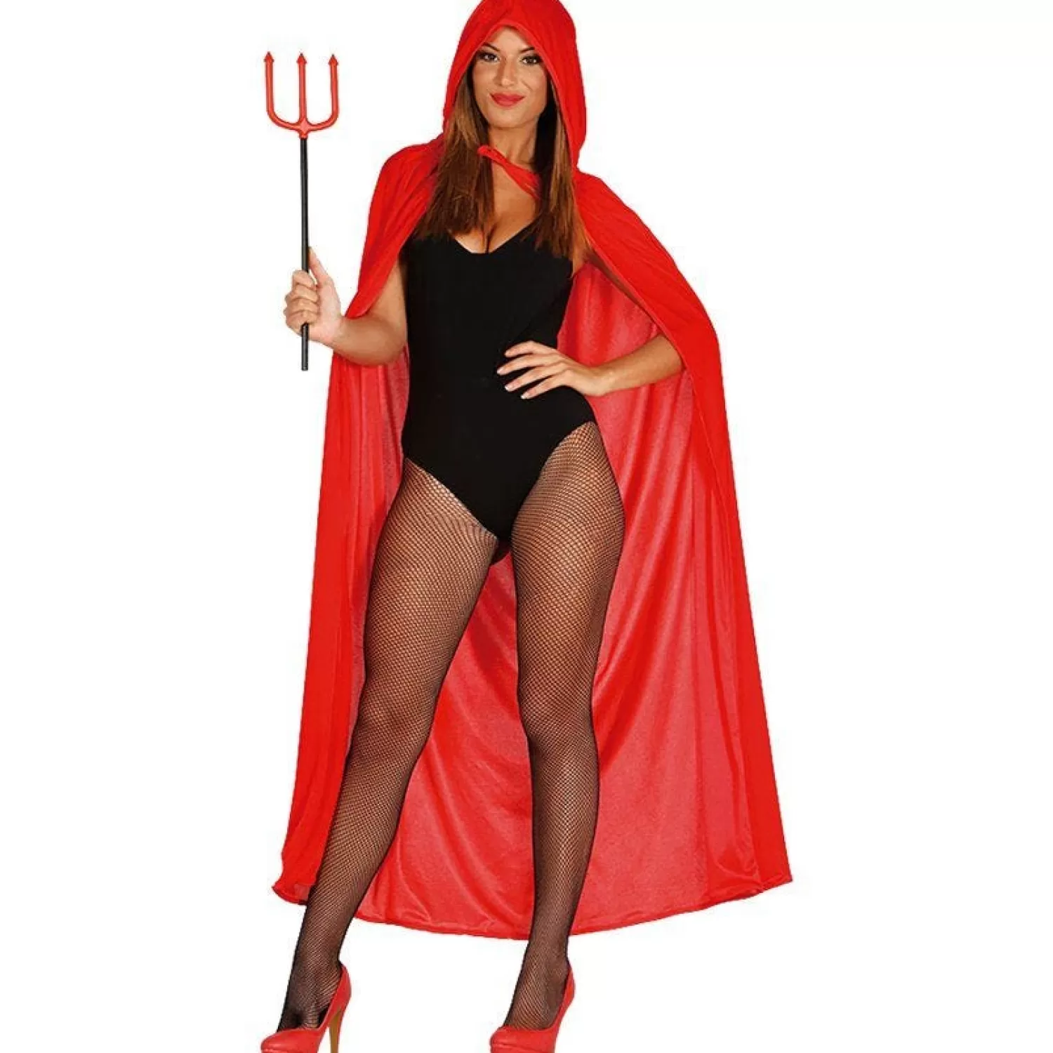 Red Velvet Hooded Cape - Adult<Party Delights Discount