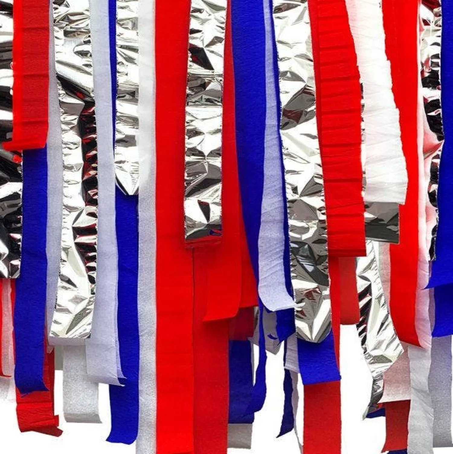 Hot Party Delights Red, White & Blue Crepe Streamer Kit - 6X10M (6Pk)