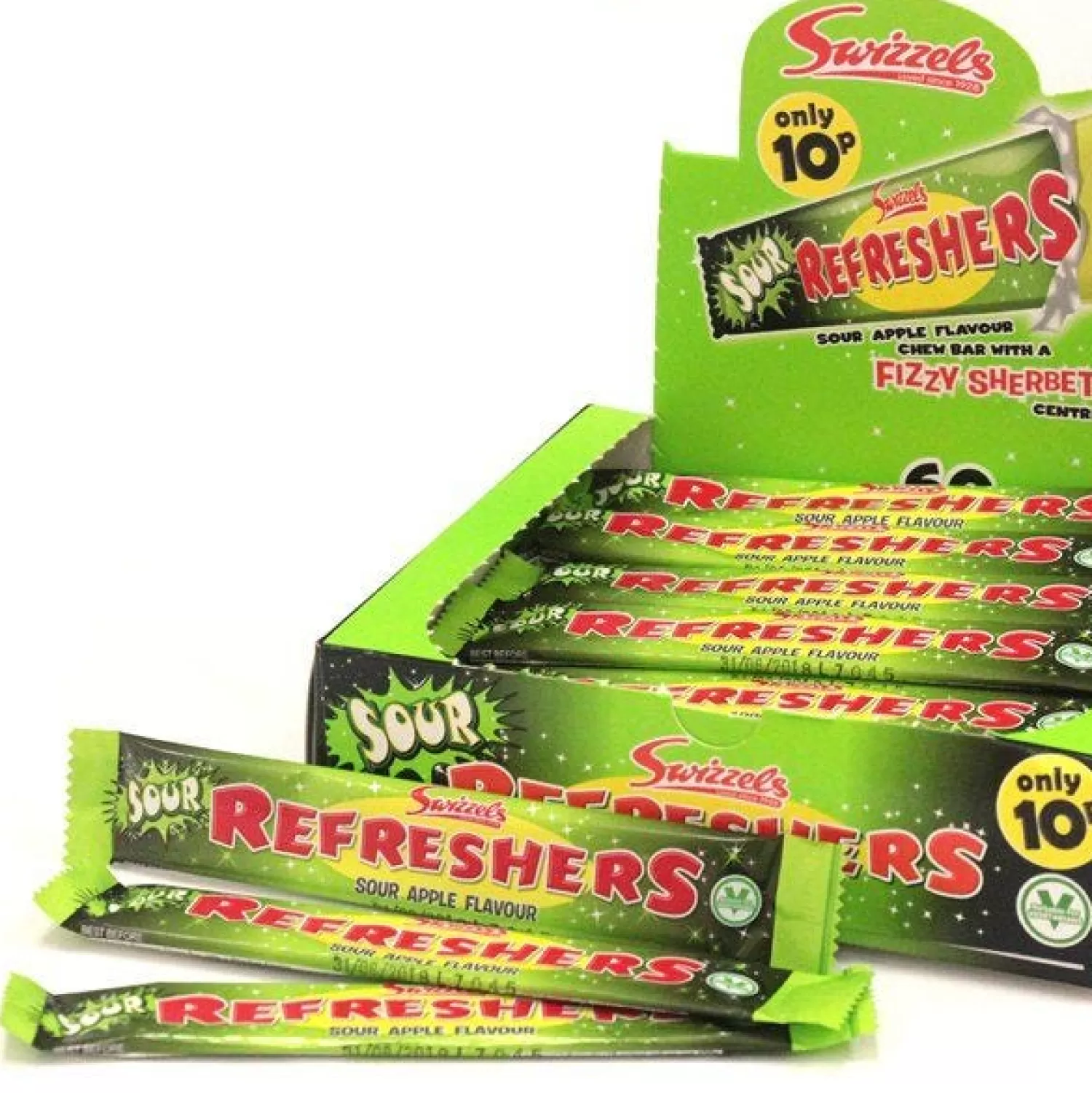 Store Party Delights Refreshers Chew Bars - Sour Apple Flavour X60