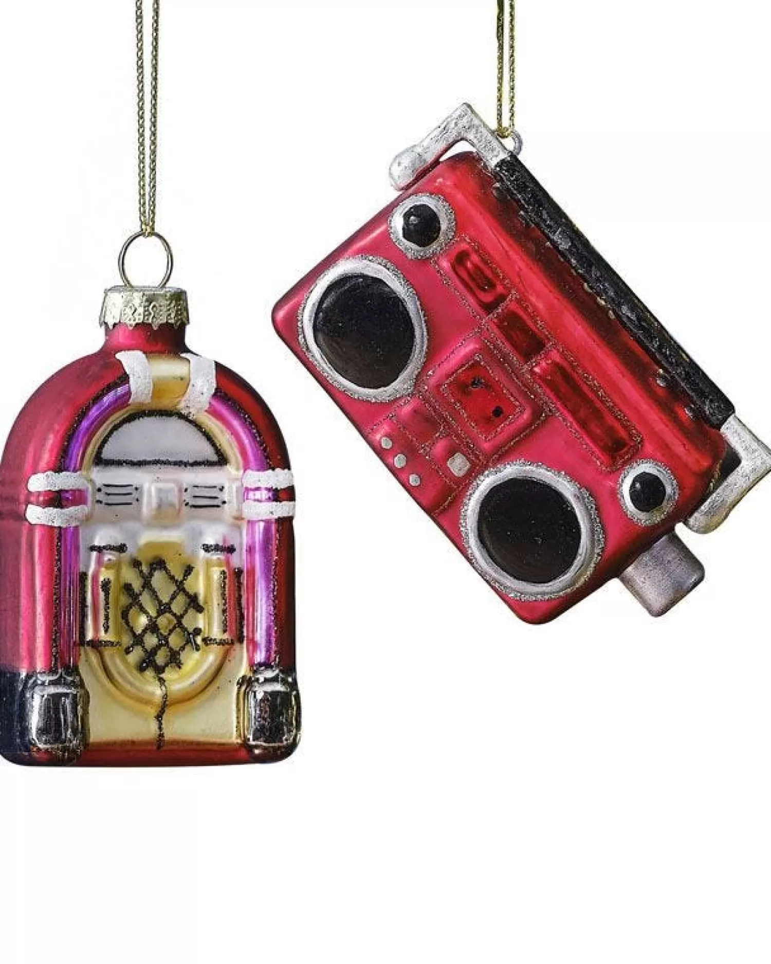 Retro Music Set Tree Decoration<Party Delights Fashion