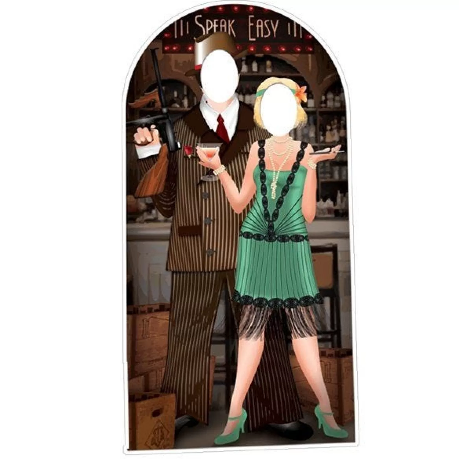 Sale Party Delights Roaring 1920S Stand In Photo Prop - 190Cm X 94Cm