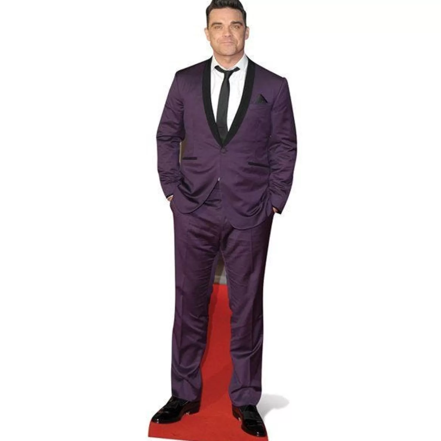 New Party Delights Robbie Williams Purple Suit Cardboard Cutout - 185Cm X 57Cm