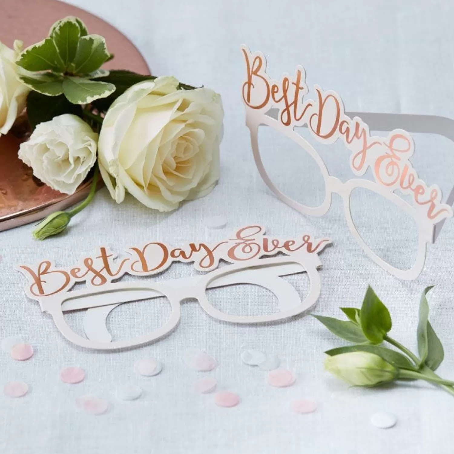 Outlet Party Delights Rose Gold Best Day Ever Paper Glasses (8Pk)