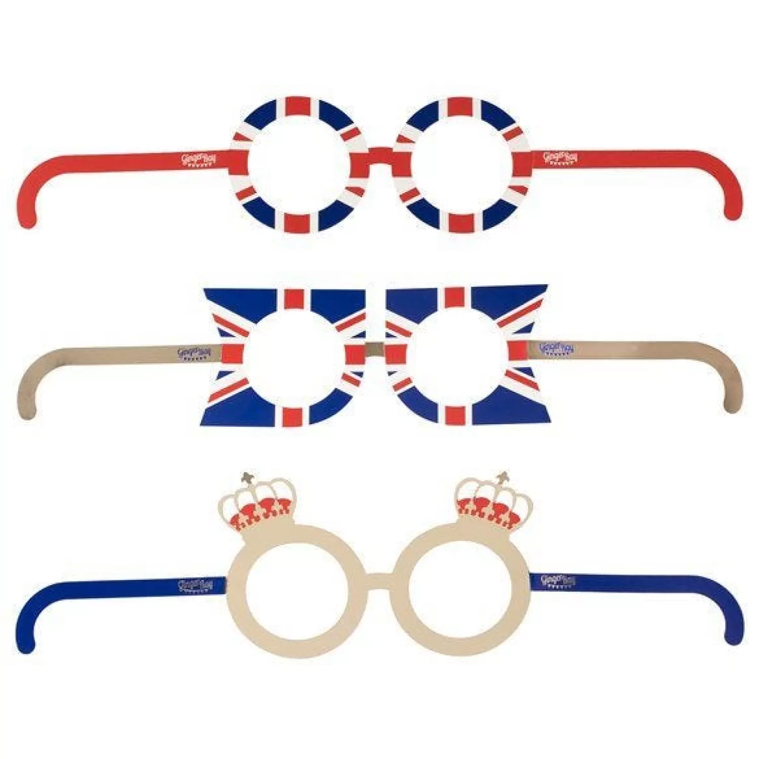 Discount Party Delights Royal Customisable Paper Glasses