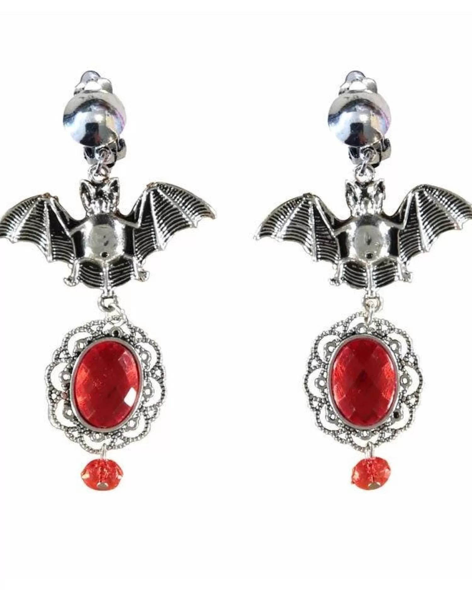 Ruby Bat Earrings<Party Delights Fashion