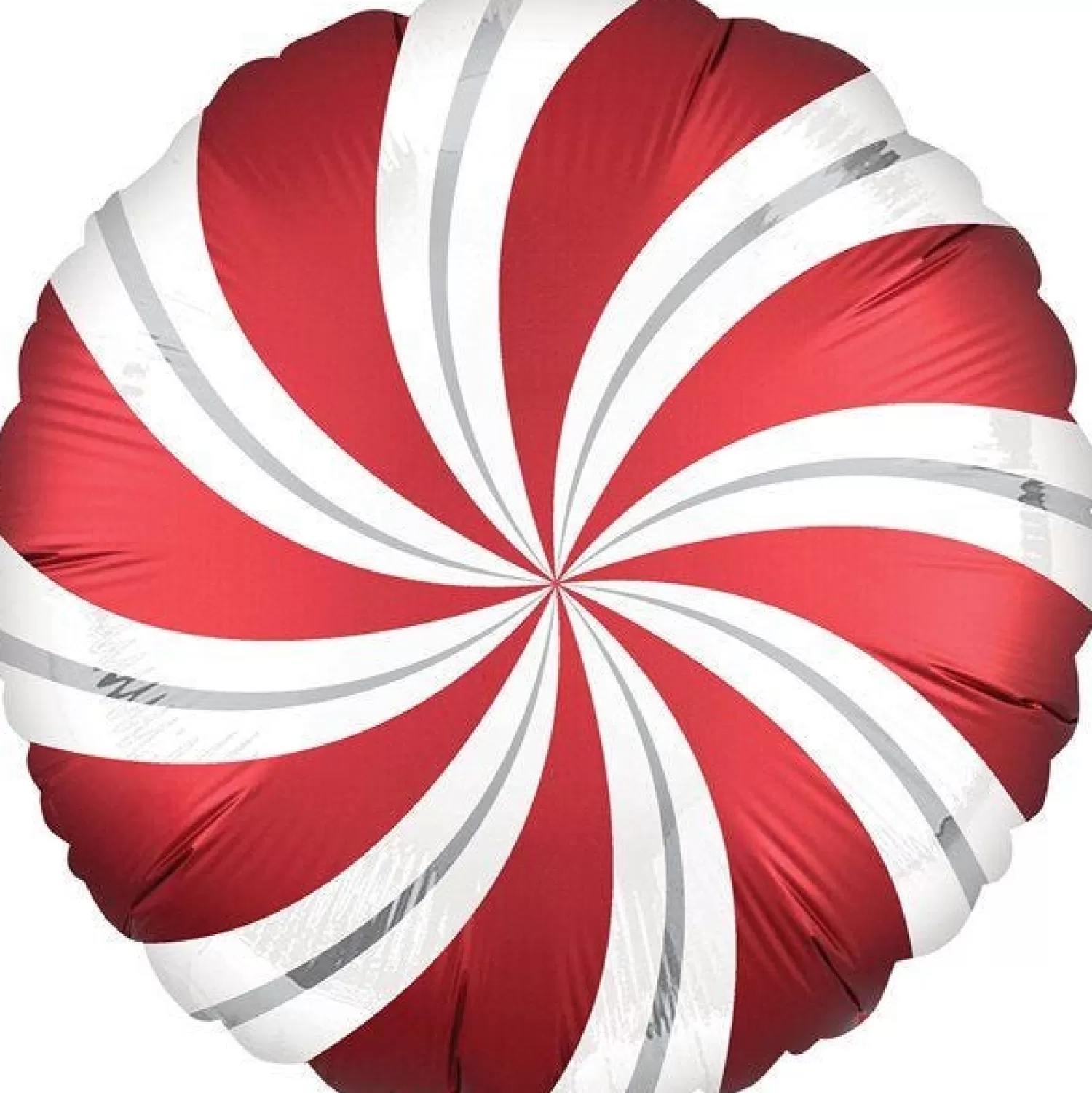 Online Party Delights Sangria Red Candy Swirl Balloon - 18" Foil